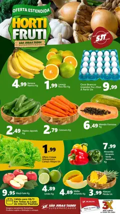 São Judas Tadeu - Ofertas Hortifruti - Pré-Visualização do folheto da loja São Judas Tadeu, válido de 06.11.2025