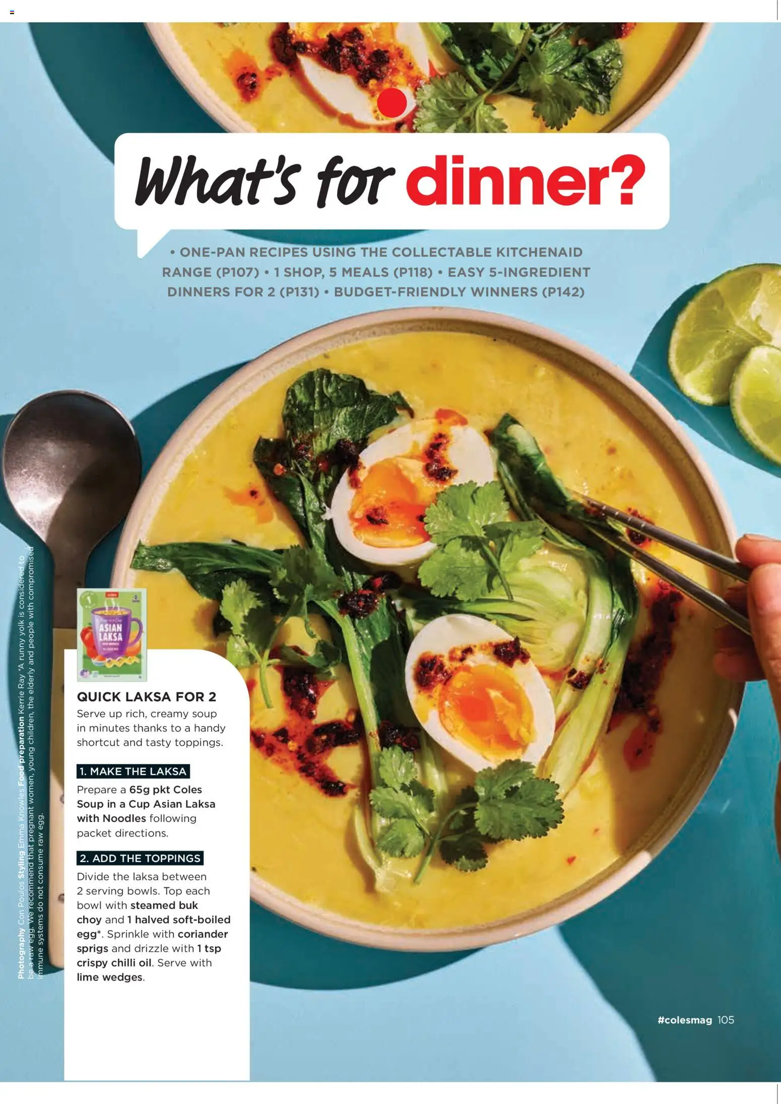 Coles catalogue - valid from 05.03.2026 | Page: 105 | Products: Noodles, Soup, Chilli, Lime