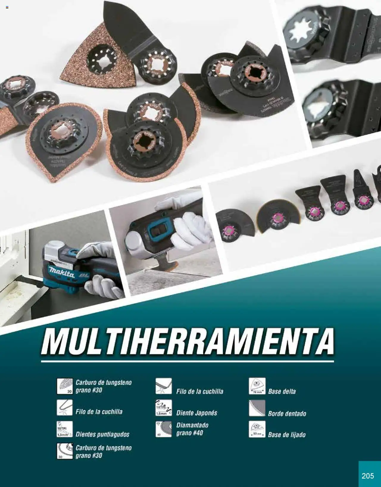 Nuevas ofertas de Makita válidas en toda la República Mexicana desde el 08.07.2024. ¡Encuentra las mejores ofertas en Makita catálogo Accesorios! | Página: 205