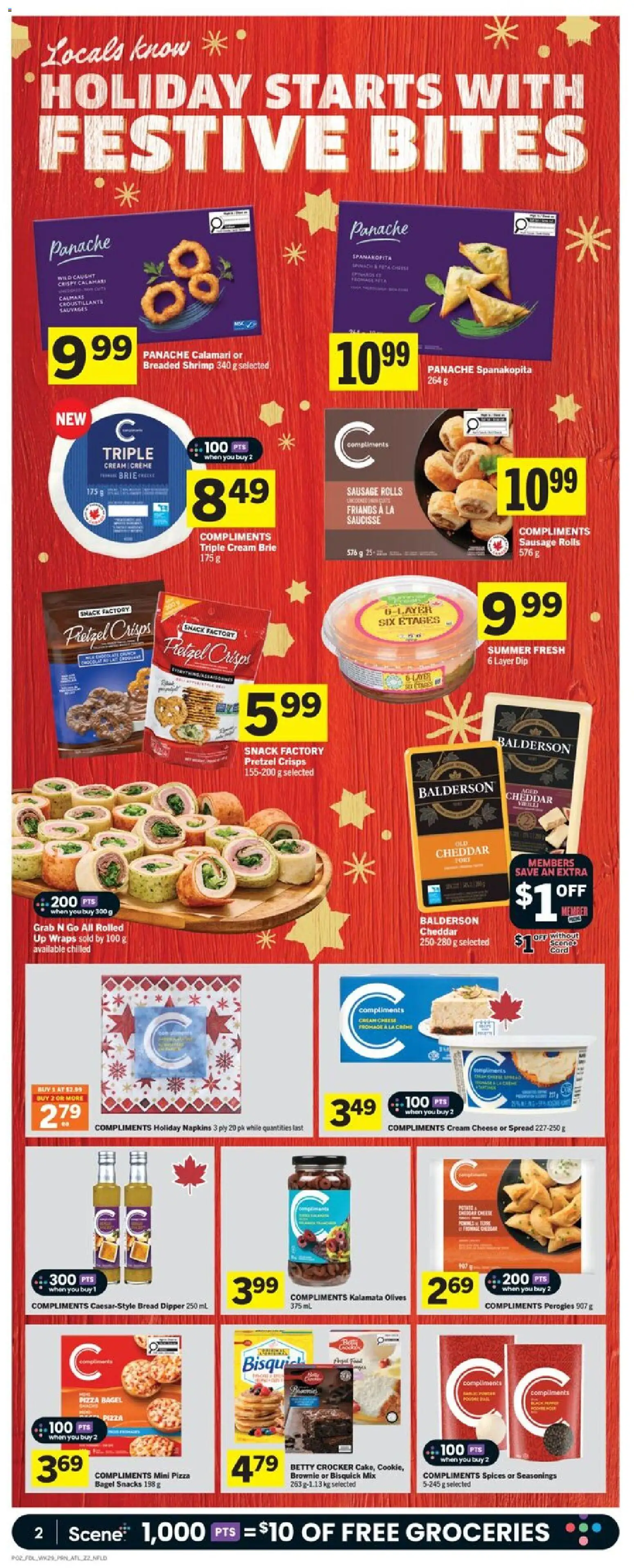 Foodland flyer valid from 13.11.2025 | Page: 3 | Products: Cream, Cheese, Bread, Pizza
