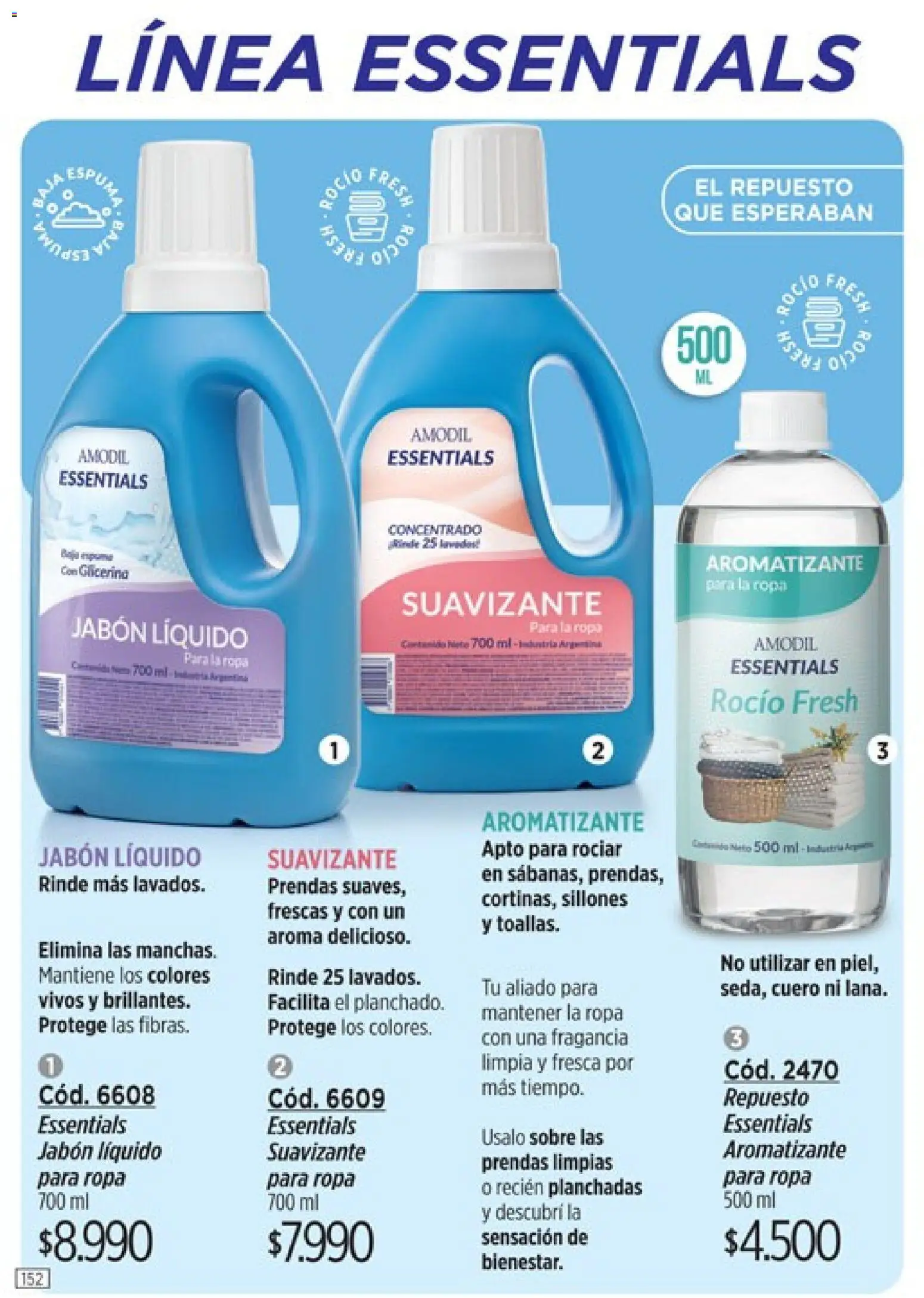 Catálogo Amodil Campaña 1/2026 │ válido desde el 01.01.2026 | Página: 152 | Productos: Sobre, Jabón, Ropa, Suavizante