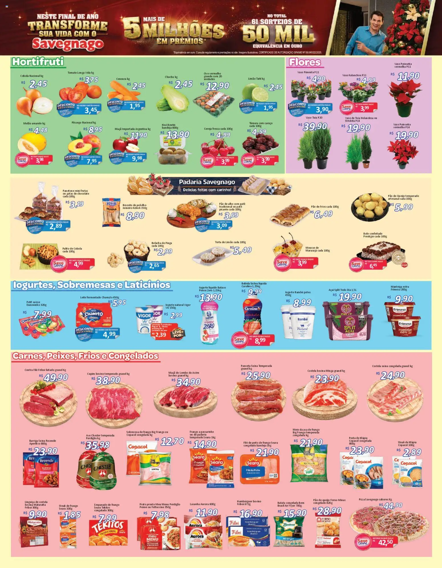 Savegnago Folheto - válido de 04.12.2025 | Página: 2 | Produtos: Air fryer, Flores, Vaso, Kiwi