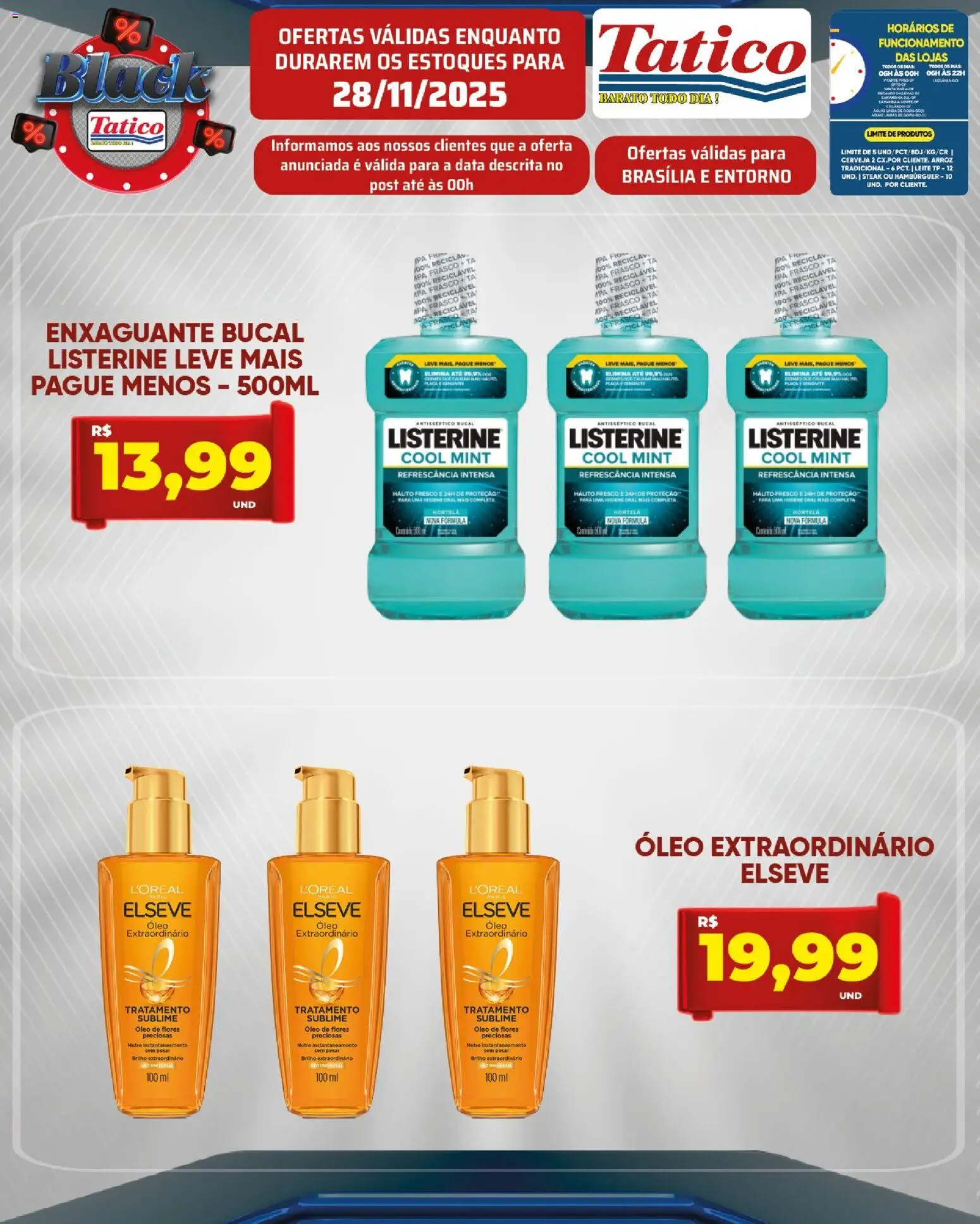 Tatico Folheto - válido de 28.11.2025 | Página: 16 | Produtos: Leite, Óleo, Cerveja, Hambúrguer