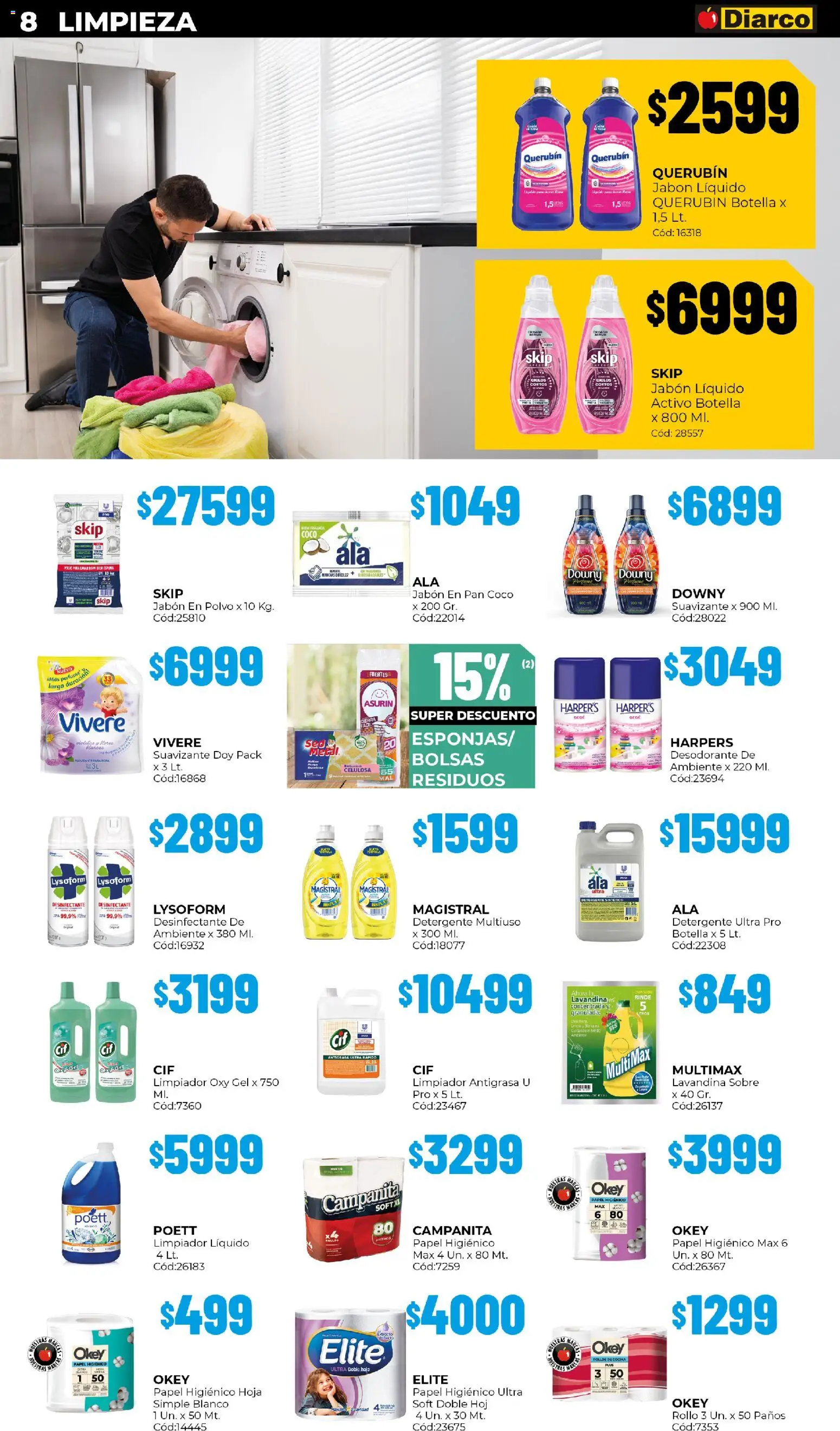 Diarco - Ofertas Tdf │ válido desde el 01.12.2025 | Página: 8 | Productos: Cocina, Sobre, Polvo, Jabón en polvo