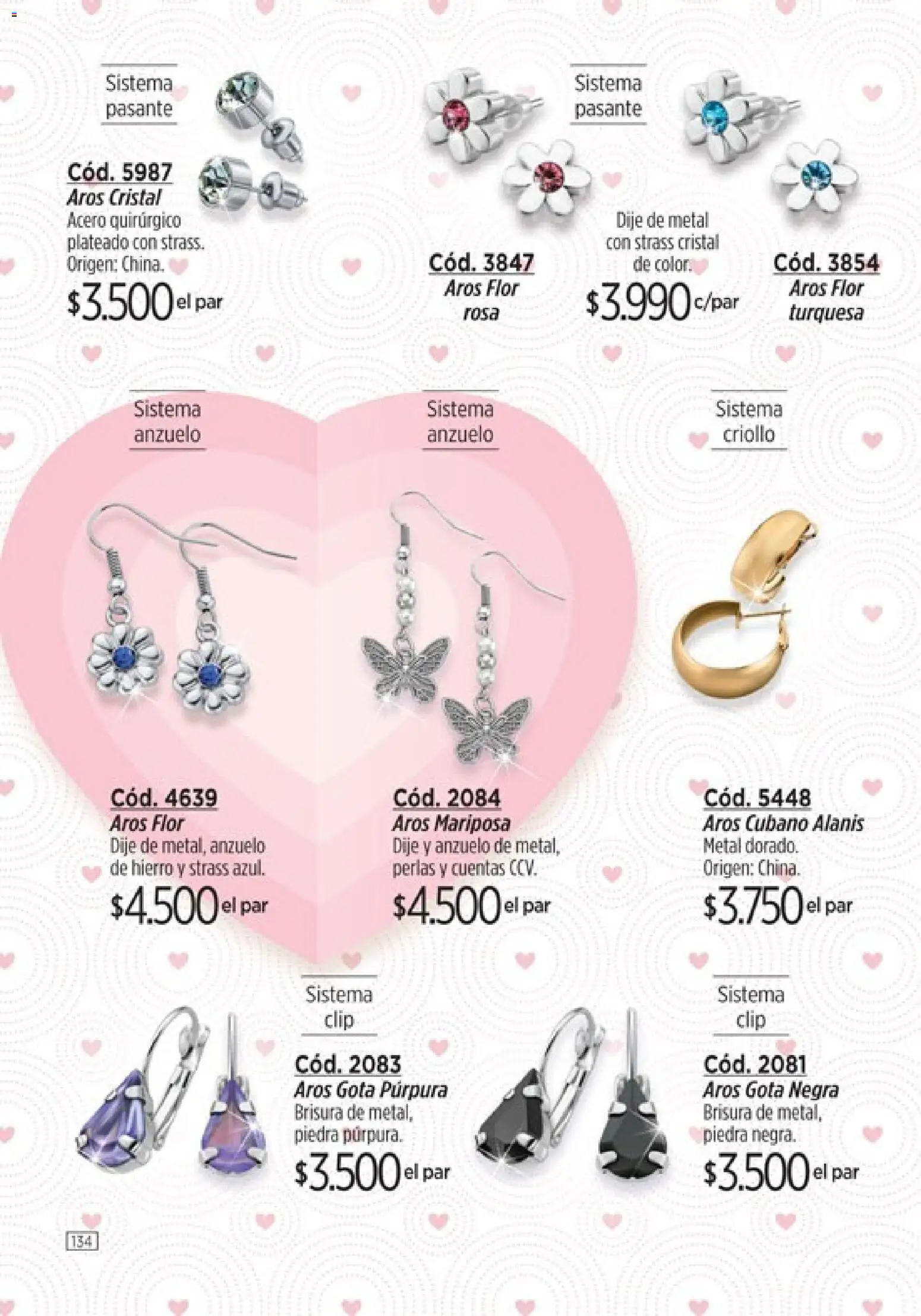 Catálogo Amodil Campaña 2 │ válido desde el 01.02.2026 | Página: 134 | Productos: Aros, Dije