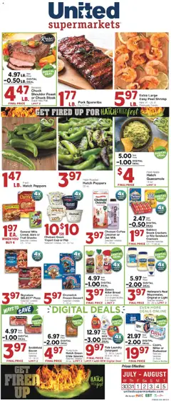 Preview of United Supermarkets weekly ads valid from 29.07.2025