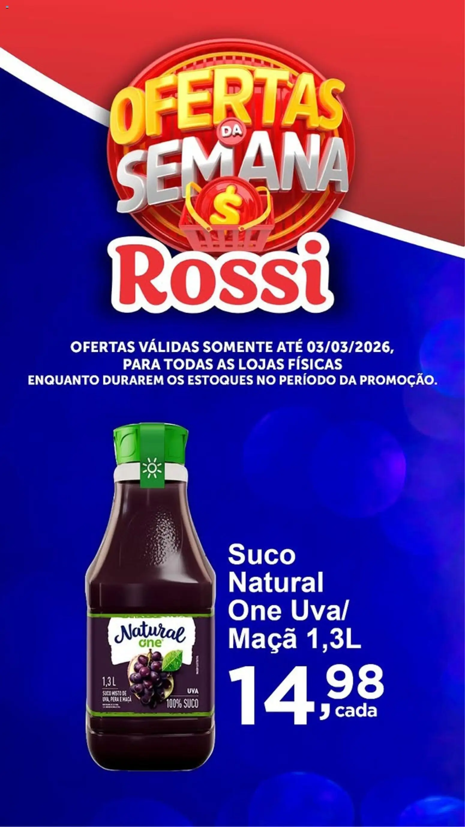 Rossi Supermercados Folheto - válido de 26.02.2026 | Página: 2 | Produtos: Pera, Suco