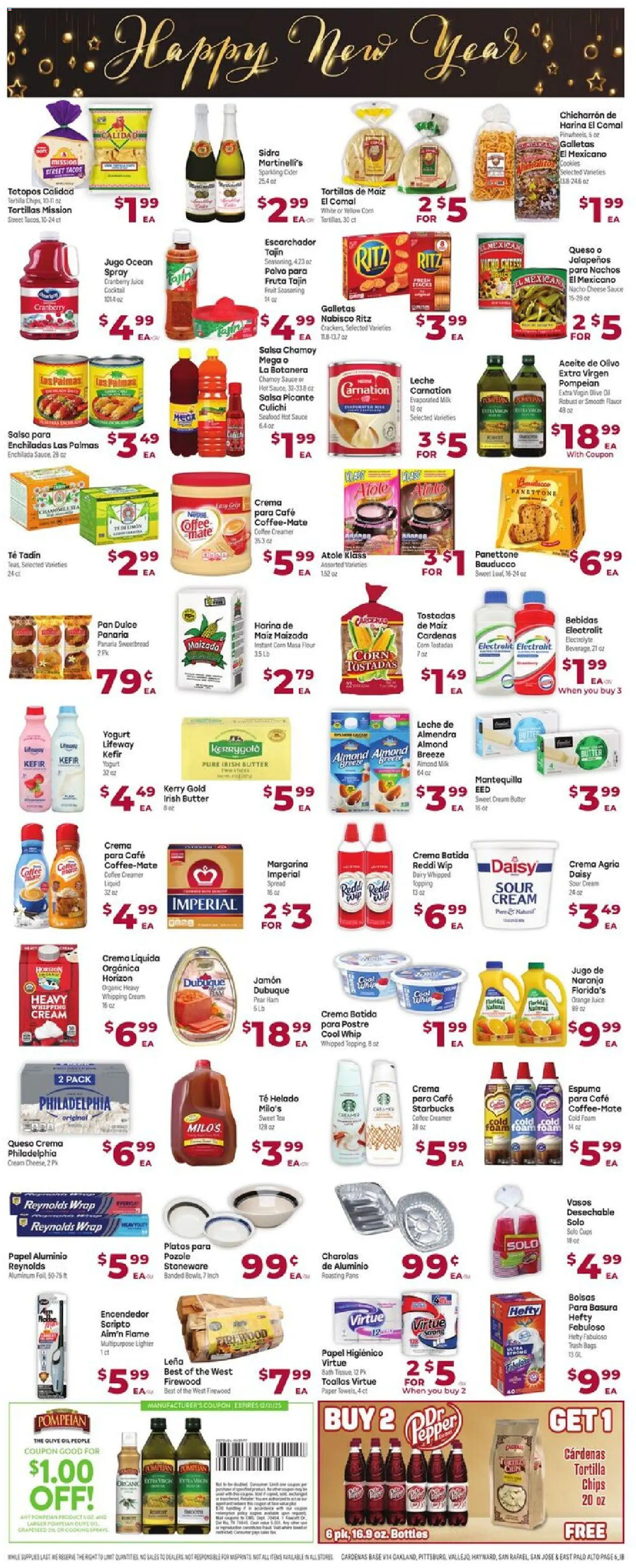 Cardenas Weekly Ad - valid from 26.12.2025 | Page: 6 | Products: Cider, Corn, Butter, Oil