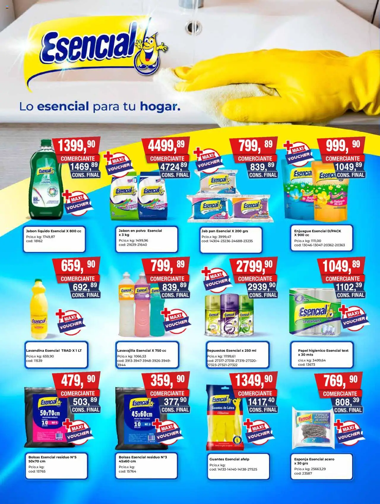 Maxiconsumo ofertas │ válido desde el 29.09.2025 | Página: 22 | Productos: Papel higiénico, Lavandina, Polvo, Guantes