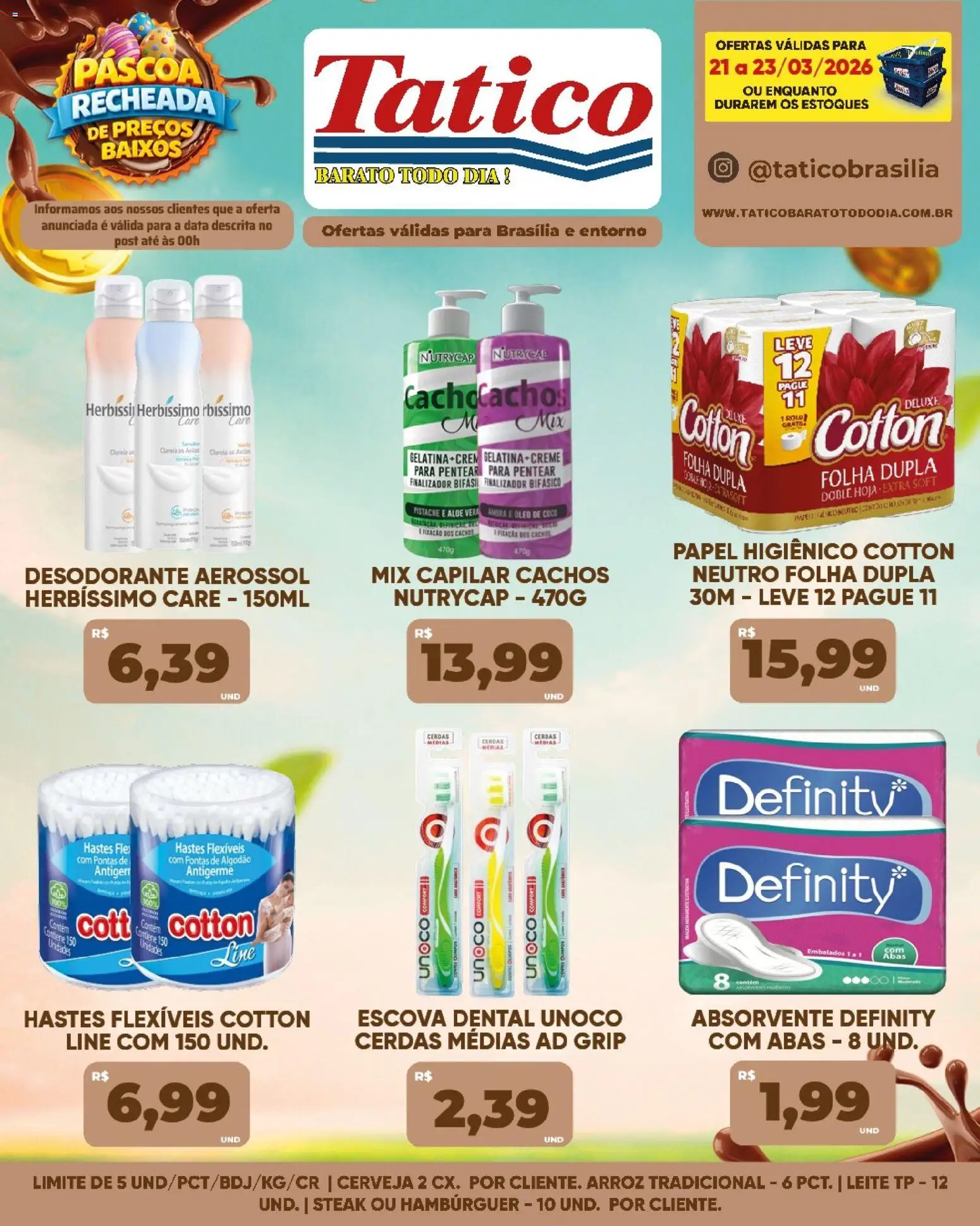 Tatico Folheto - válido de 24.03.2026 | Página: 26 | Produtos: Pistache, Óleo, Cerveja, Papel higiênico