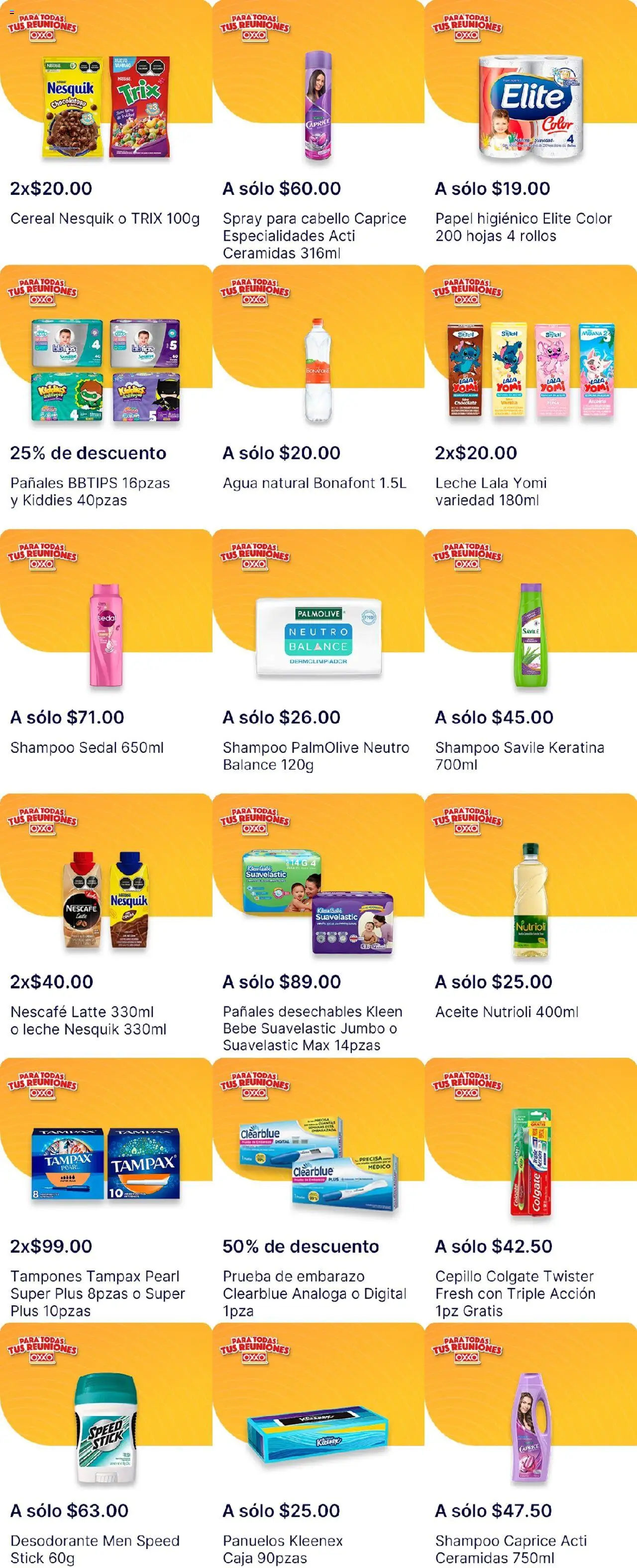 Nuevas ofertas de OXXO válidas en toda la República Mexicana desde el 15.10.2025. ¡Encuentra las mejores ofertas en OXXO - Folleto! | Página: 13 | Productos: Agua, Leche, Chocolate, Tampones