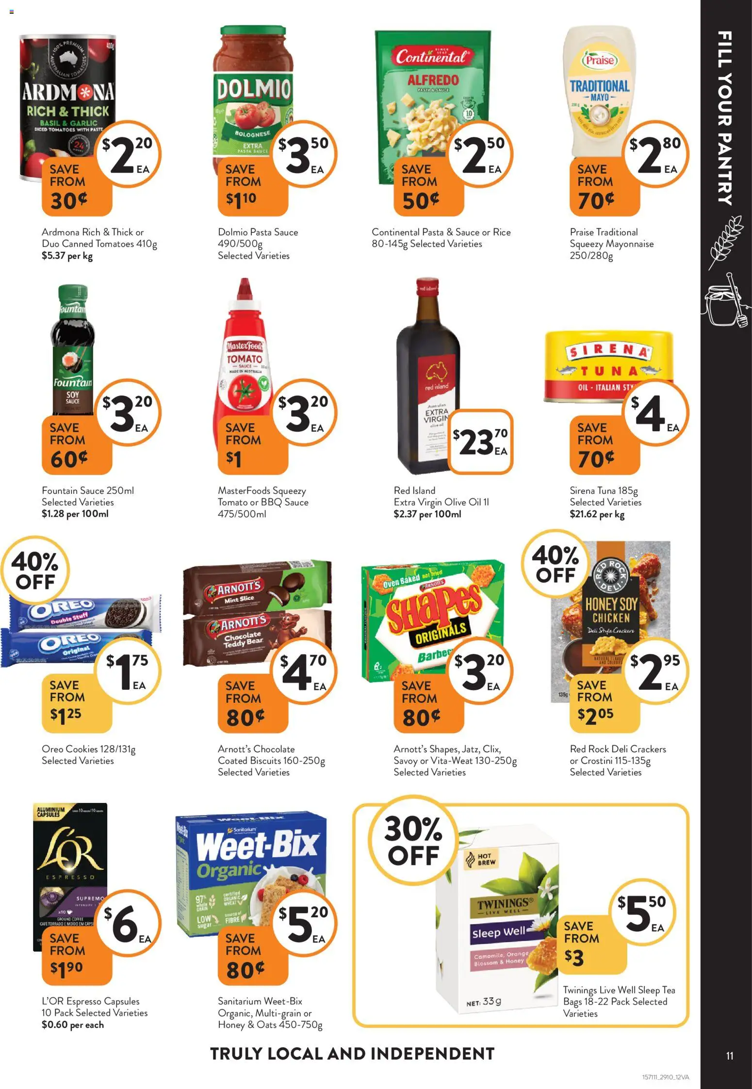 Foodworks catalogue - valid from 29.10.2025 | Page: 11 | Products: Chicken, Tea, Biscuits, Wheat