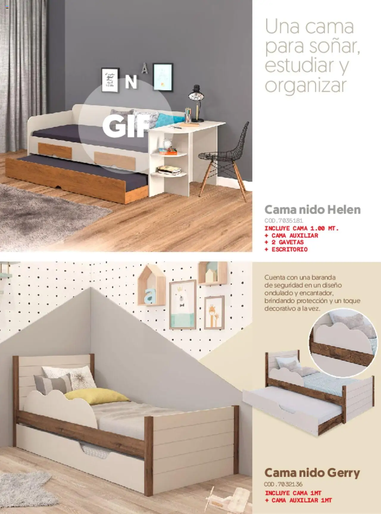 Muebles jamar revista - valida desde el 08.03.2025 | Página: 21 | Productos: Escritorio, Cama, Cama auxiliar