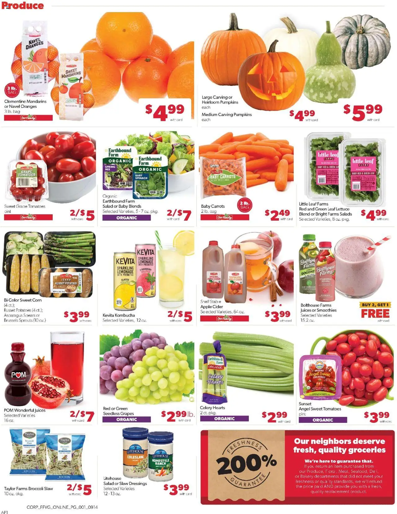 Family Fare Weekly Ad - valid from 14.09.2025 | Page: 5 | Products: Bakery, Corn, Grapes, Bag