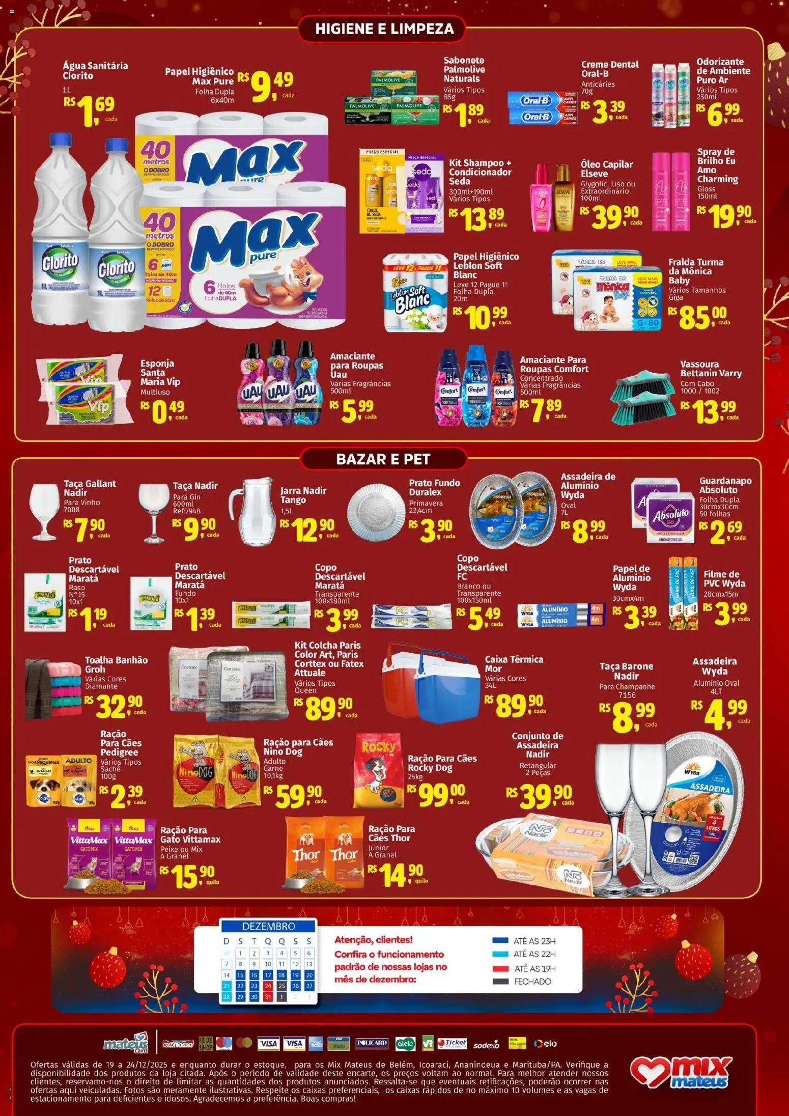 Mateus Folheto - válido de 19.12.2025 | Página: 4 | Produtos: Shampoo, filme de PVC, Carne, Creme dental