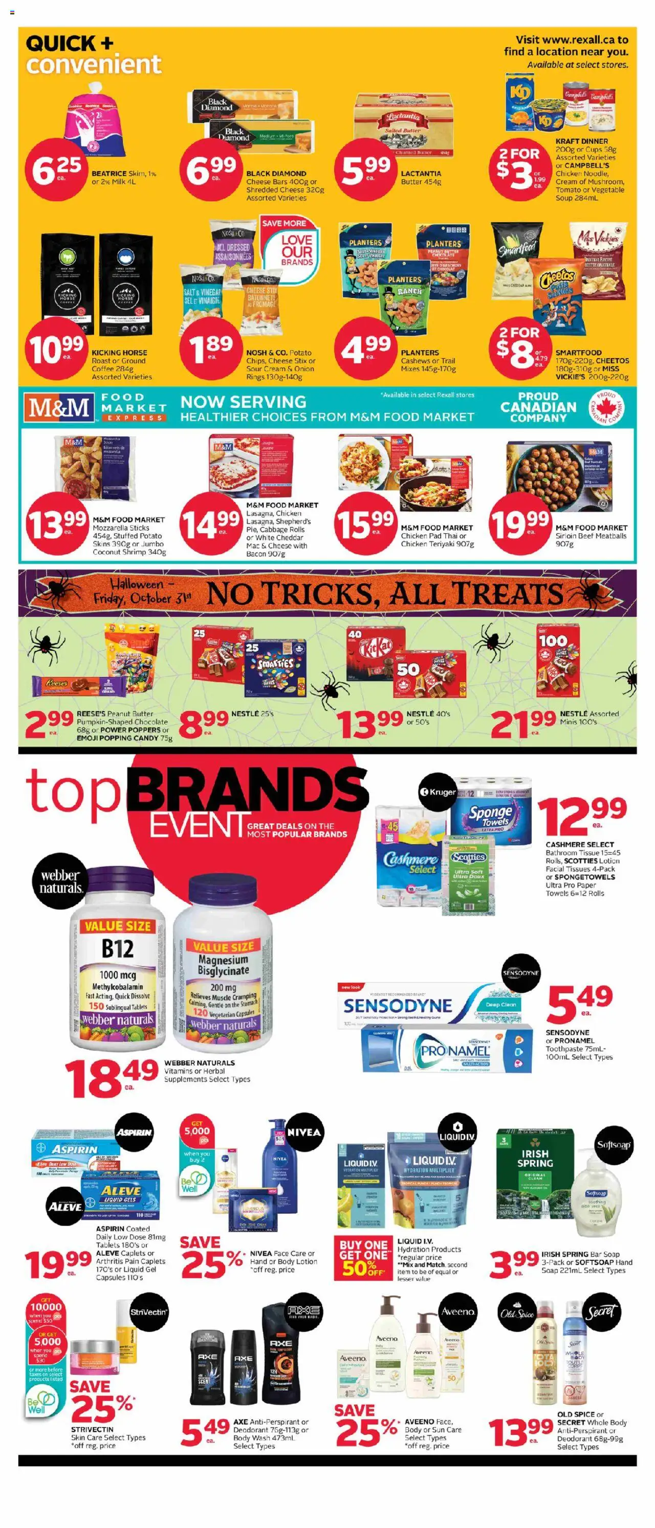 Rexall flyer valid from 26.09.2025 | Page: 2 | Products: Body lotion, Soap, Butter, Cheese