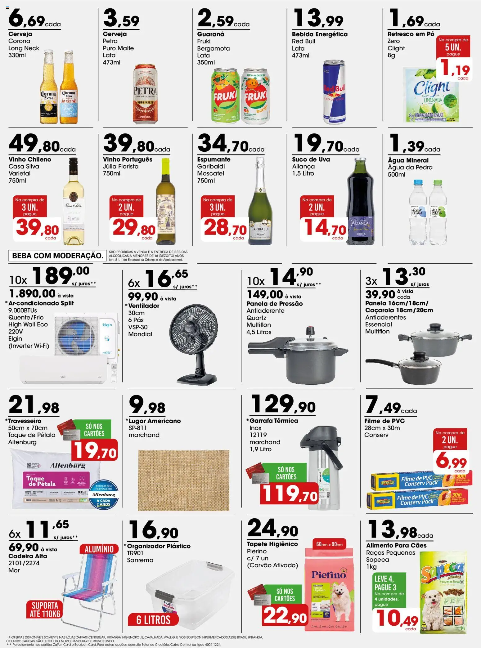 Zaffari Folheto - válido de 17.11.2025 | Página: 3 | Produtos: Pó, Panela de pressão, Caixa, Cerveja