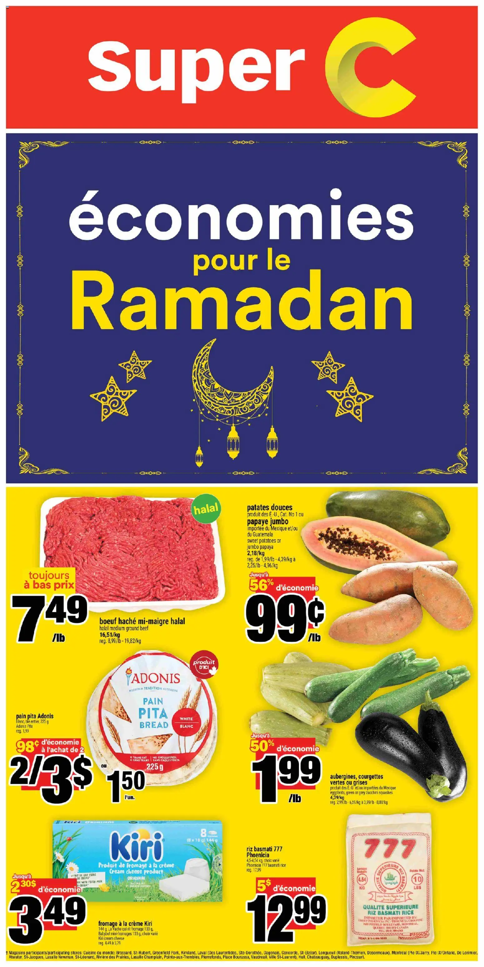 Super C flyer valid from 05.02.2026 | Page: 14 | Products: Rice, Beef, Potatoes, Bread