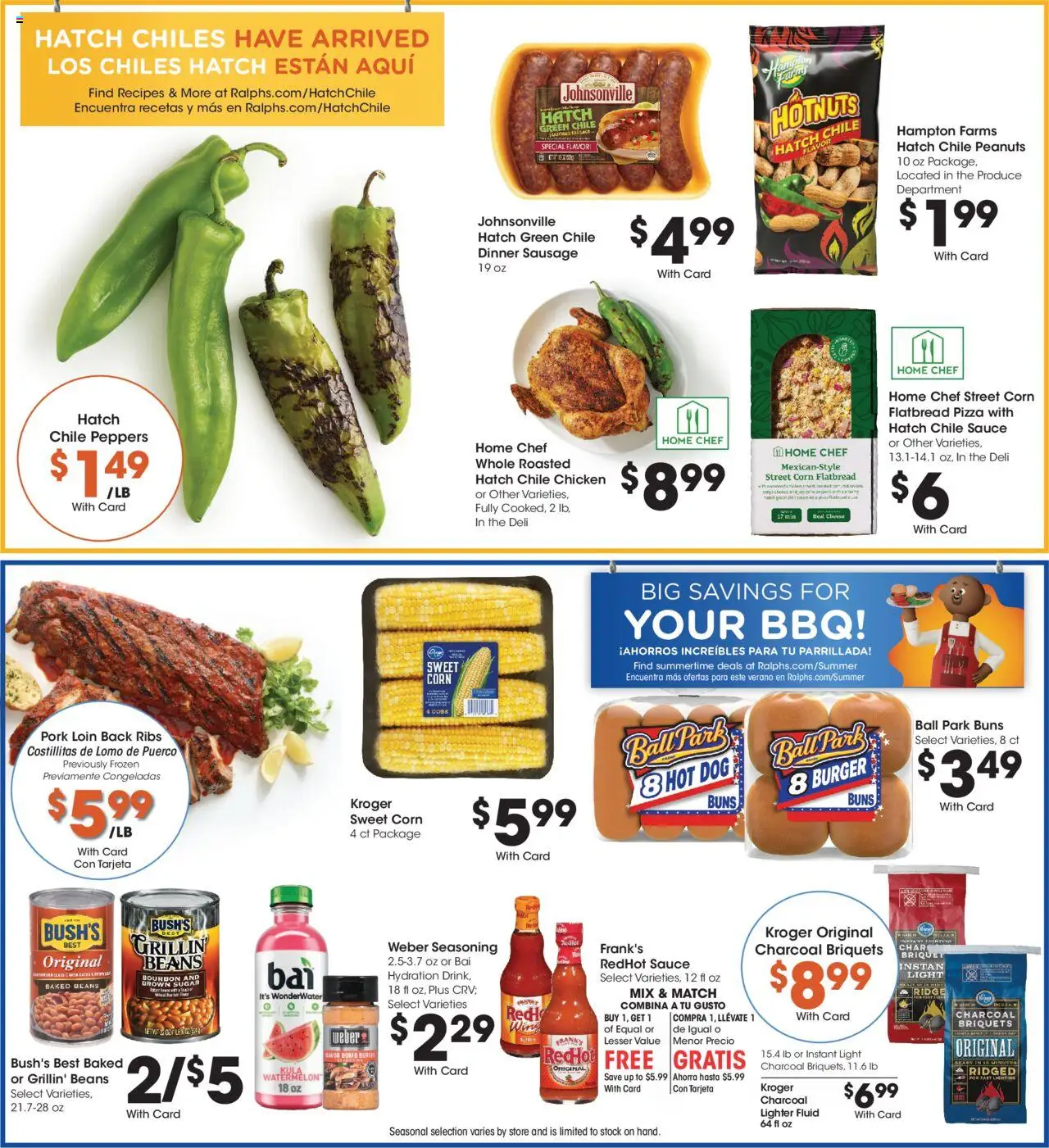 Ralphs Weekly Ad - valid from 13.08.2025 | Page: 7 | Products: Peppers, Ridge, Bourbon, Sugar
