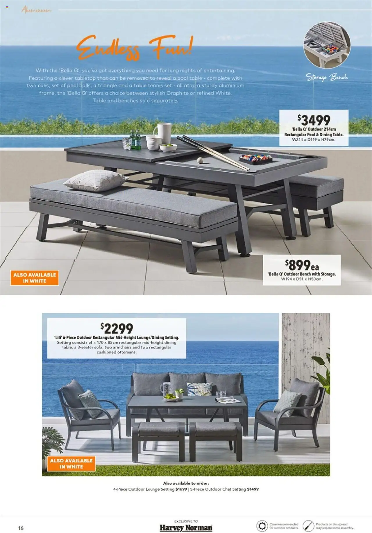 Harvey Norman catalogue - valid from 28.08.2025 | Page: 16 | Products: Table, Bench