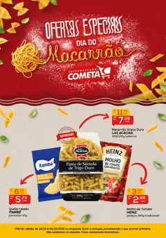 Cometa Supermercados - Ofertas Especial Dia do Macarrão - Pré-Visualização do folheto da loja Cometa Supermercados, válido de 24.10.2025 | Página: 1