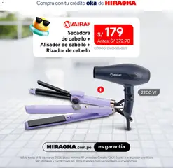 Vista previa de folleto Hiraoka catálogo de la Hiraoka válido desde 04.03.2026 | Página: 5 | Productos: Secadora, Rizador