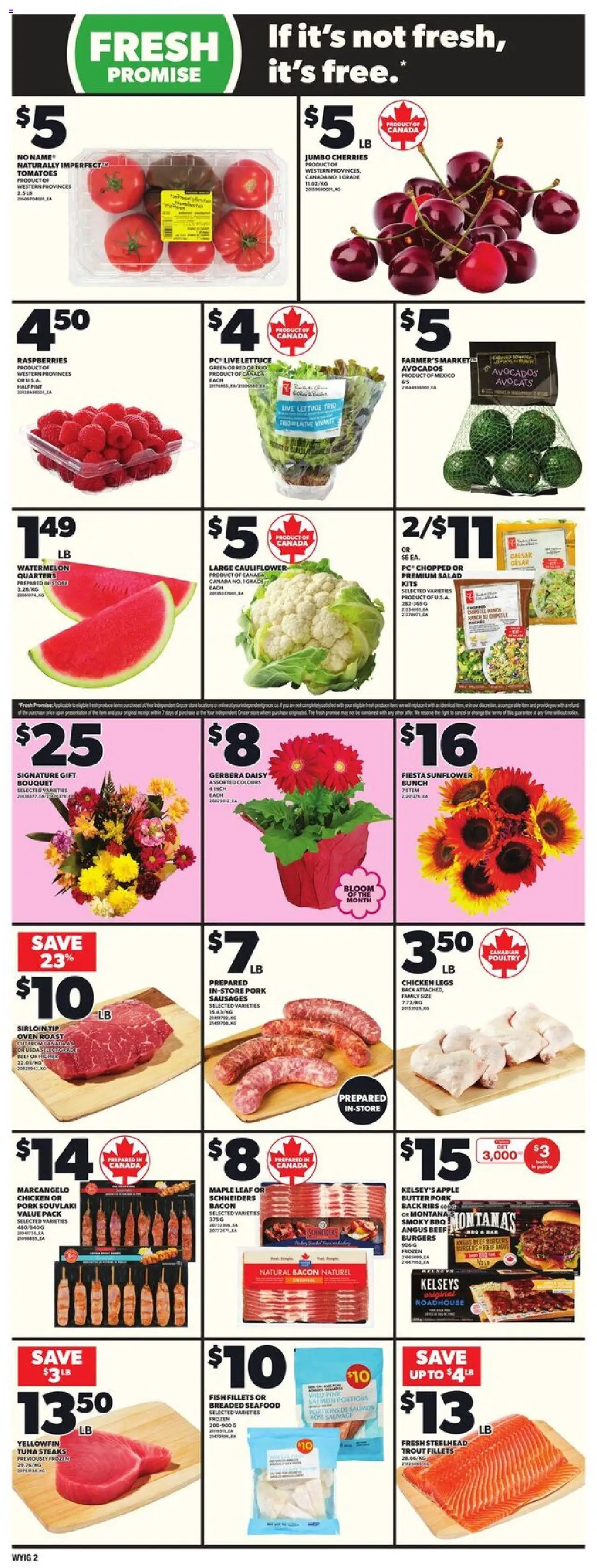 Loblaws flyer valid from 14.08.2025 | Page: 5 | Products: Salad, Oven, Iron, Tomatoes