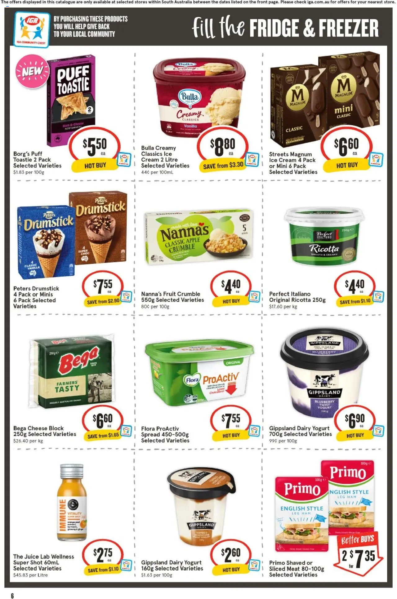 IGA catalogue - valid from 13.08.2025 | Page: 7 | Products: Juice, Meat, Cream, Fridge