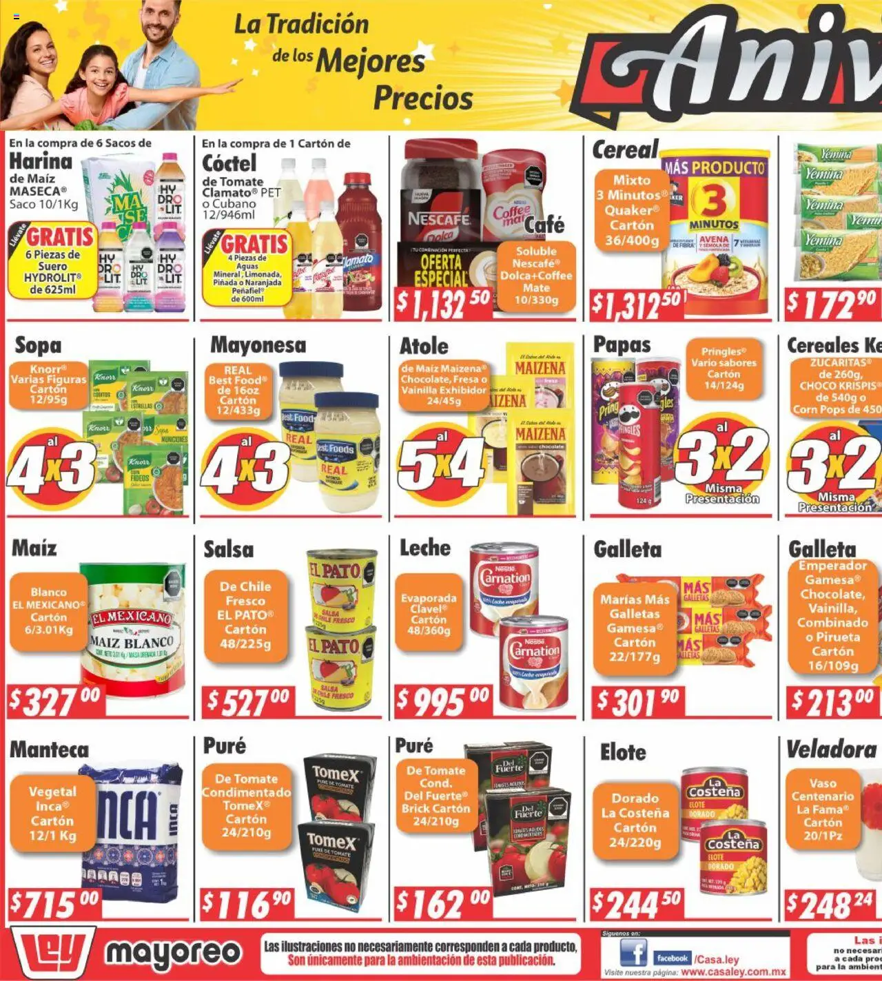 Nuevas ofertas de Casa Ley válidas en toda la República Mexicana desde el 13.10.2025. ¡Encuentra las mejores ofertas en Casa Ley - Folleto Mayoreo! | Página: 5 | Productos: Fresa, Harina, Leche, Mate