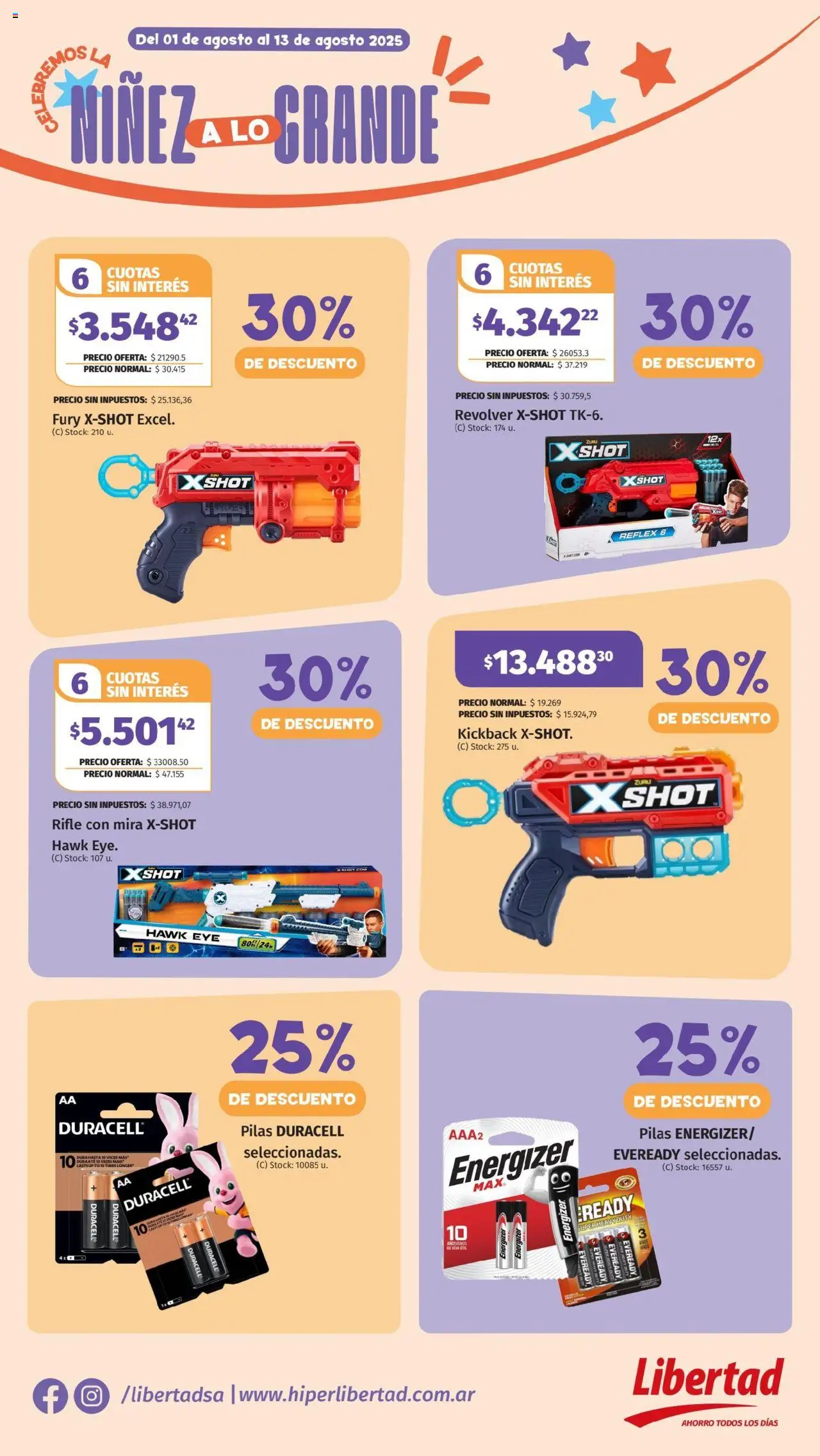 Hipermercado Libertad - Celebremos la niñez a lo grande │ válido desde el 01.08.2025 | Página: 12 | Productos: Pilas