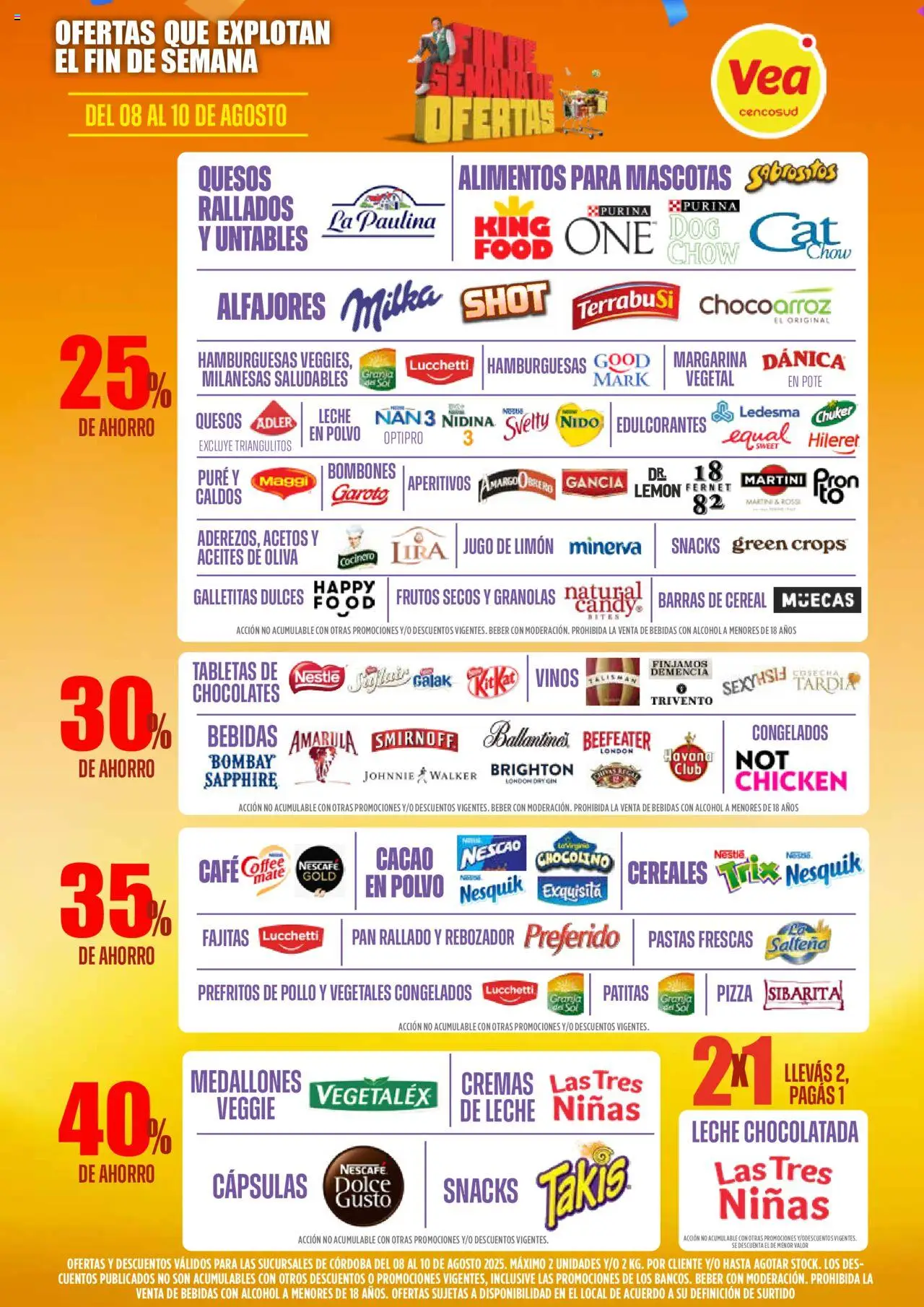 Vea - Ofertas - Córdoba │ válido desde el 08.08.2025 | Página: 4 | Productos: Bombones, Pollo, Gin, Pizza