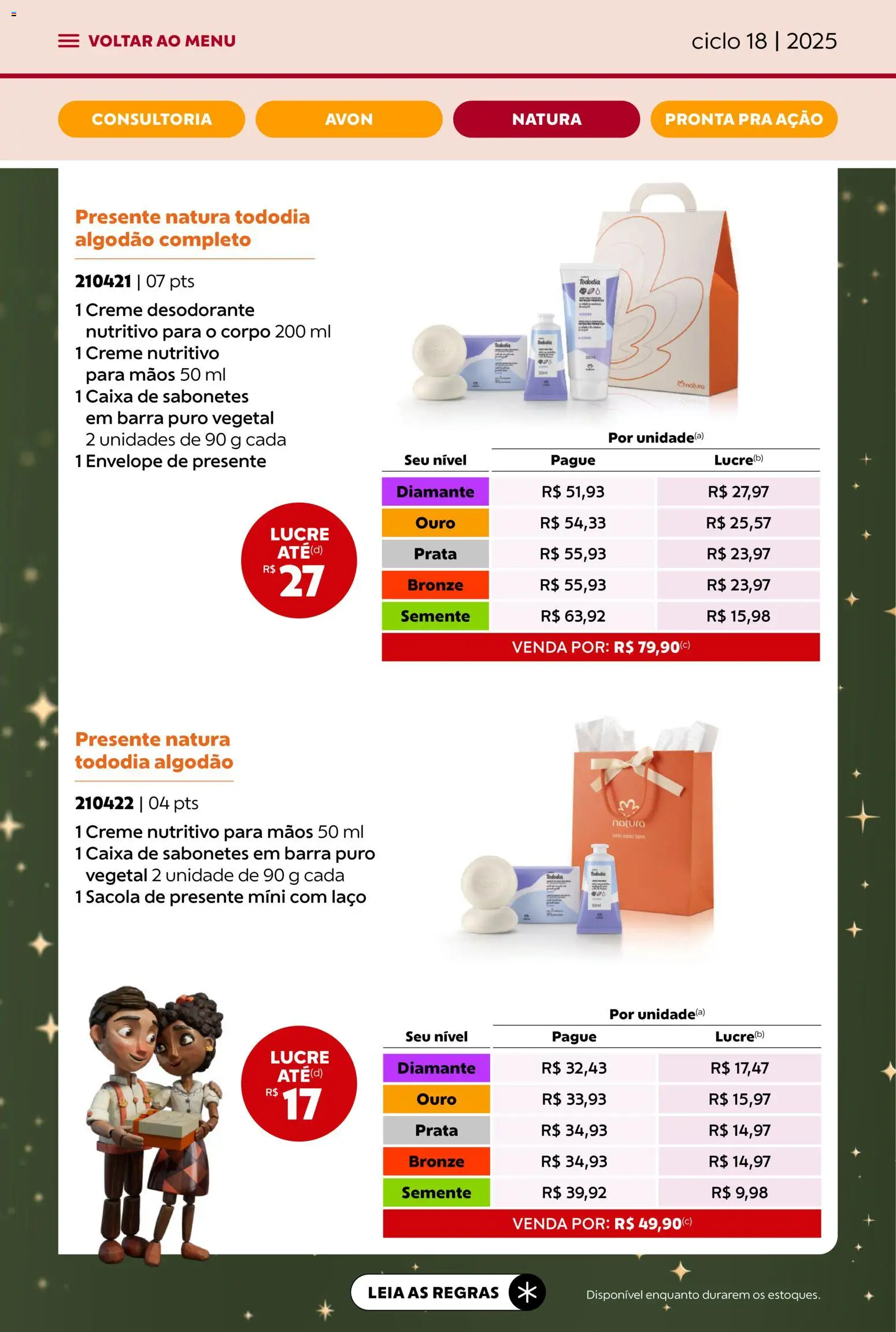 Avon Folheto - válido de 29.10.2025 | Página: 62 | Produtos: Desodorante, Caixa, Creme, Algodão