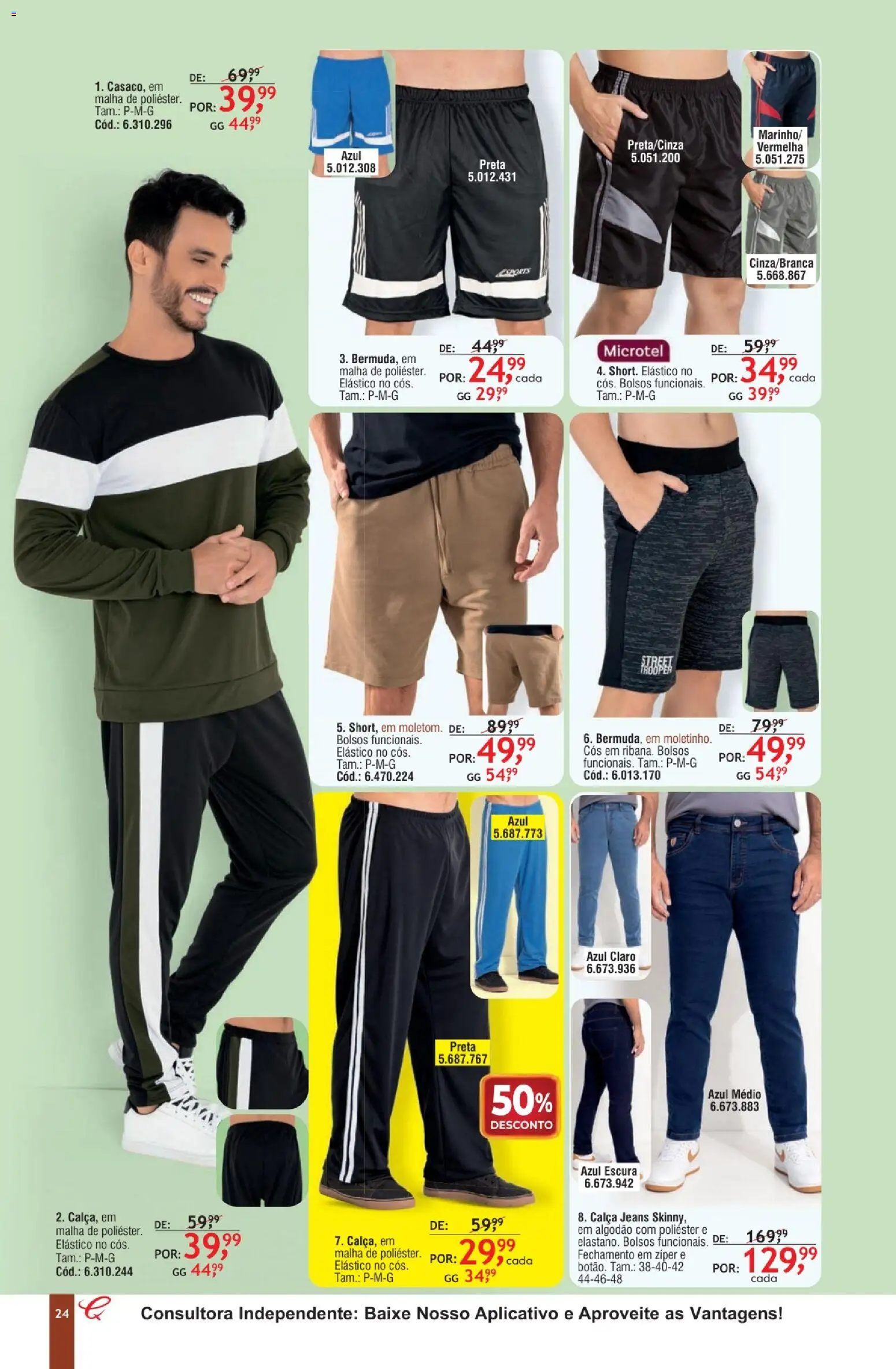 Quatro Estações Folheto - válido de 01.02.2026 | Página: 20 | Produtos: Calça jeans, Calça, Algodão, Jeans
