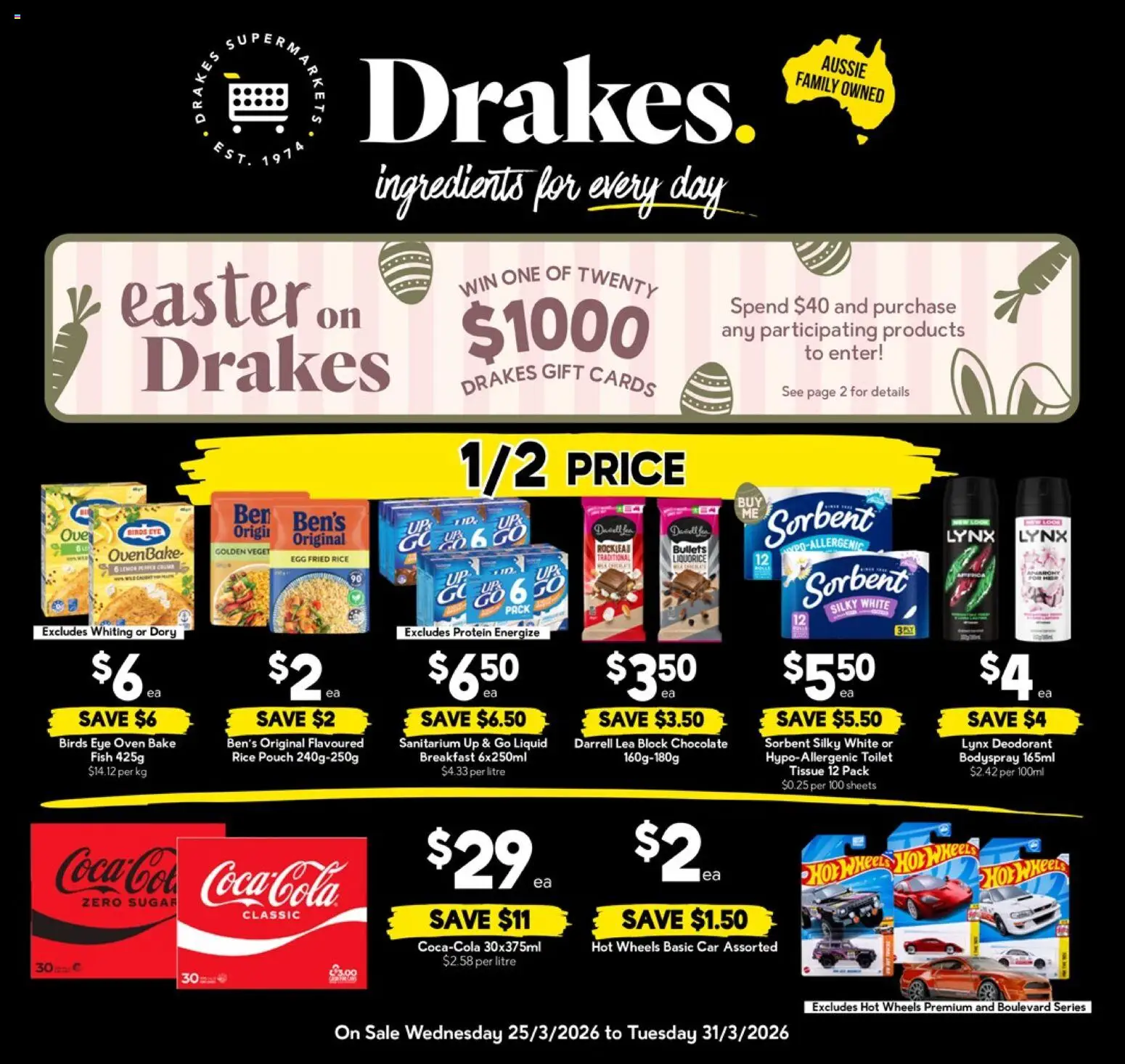 Drakes catalogue - valid from 25.03.2026 | Page: 20 | Products: Chocolate, Rice, Fish, Up & go
