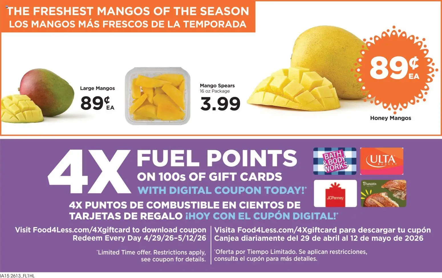 Food 4 Less Weekly Ad - valid from 29.04.2026 | Page: 7 | Products: Bath, Mango