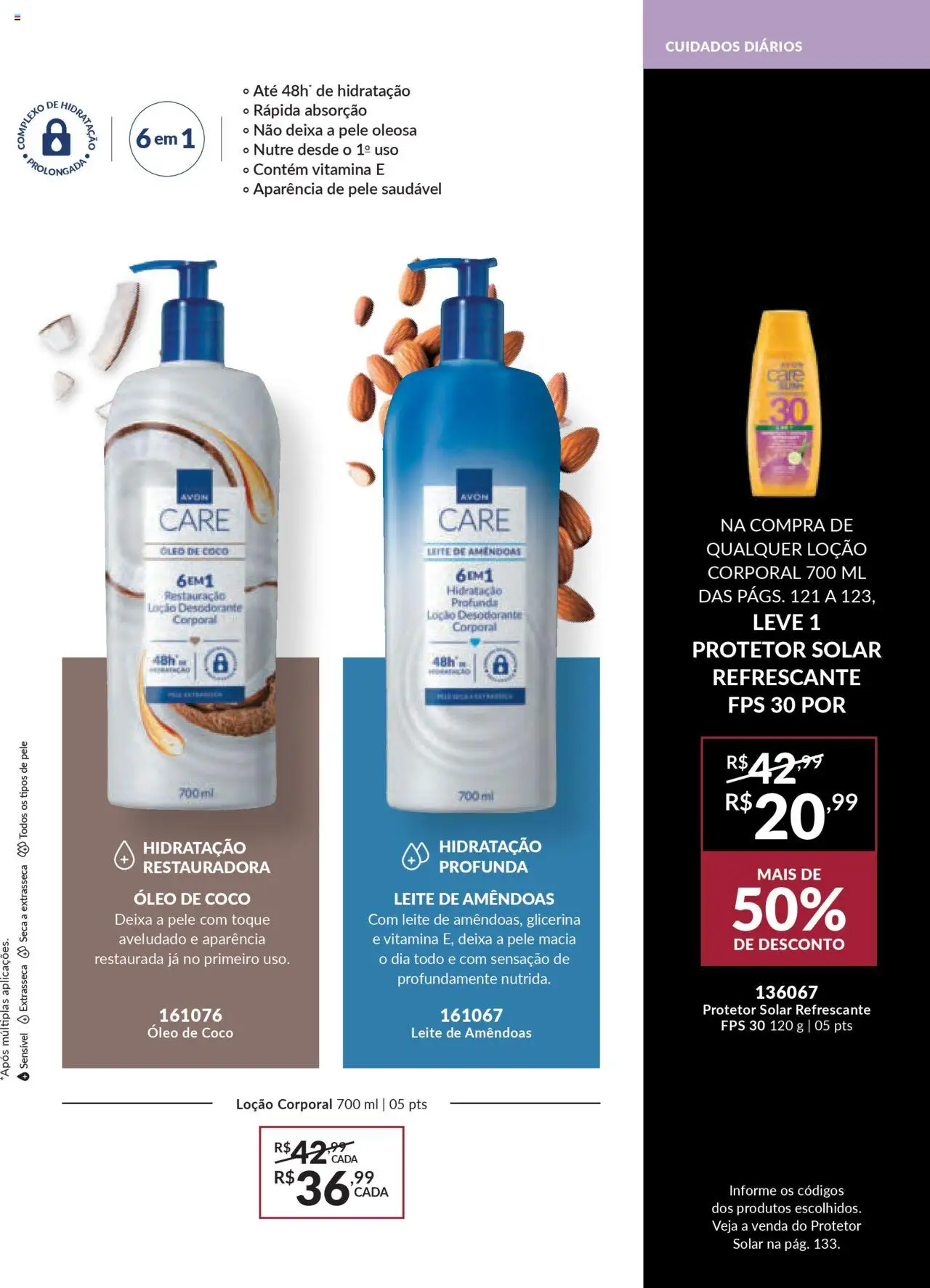 Avon Folheto - válido de 07.10.2025 | Página: 123 | Produtos: Coco, Óleo, Amêndoas, Óleo de coco