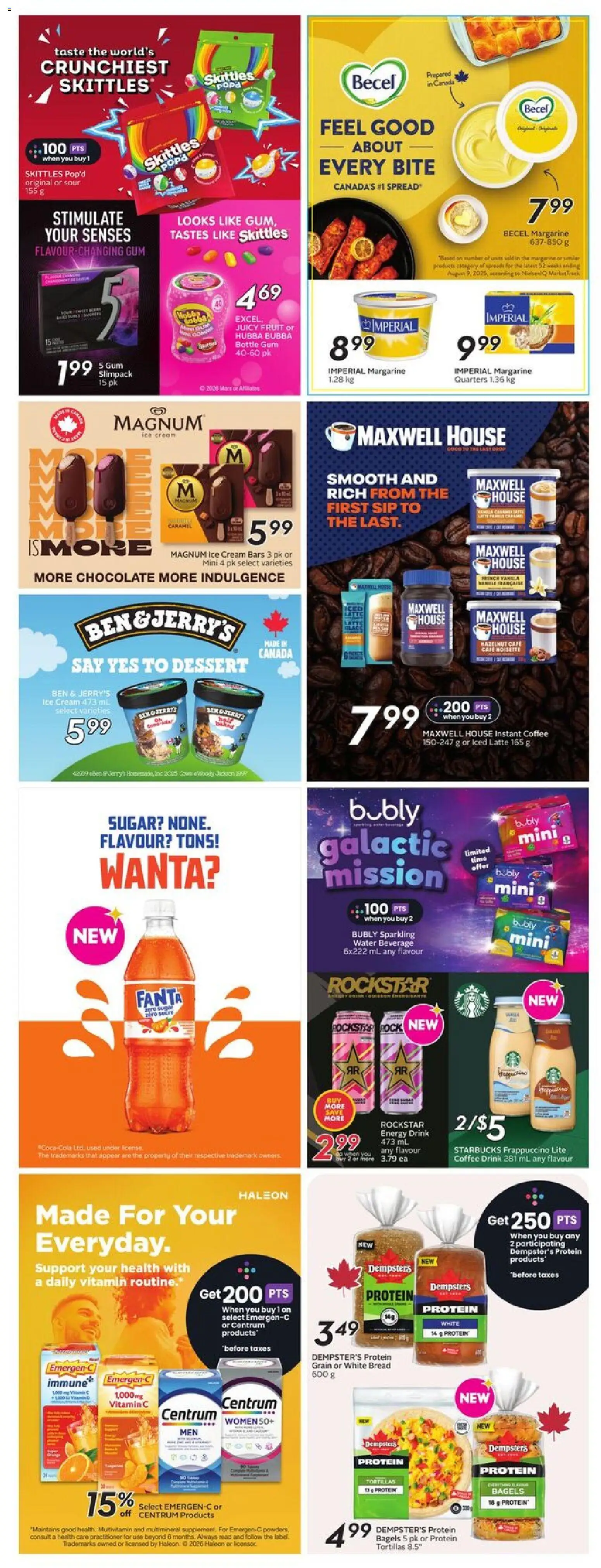 Safeway flyer valid from 26.02.2026 | Page: 22 | Products: Cream, Ice cream, Bread, Coffee