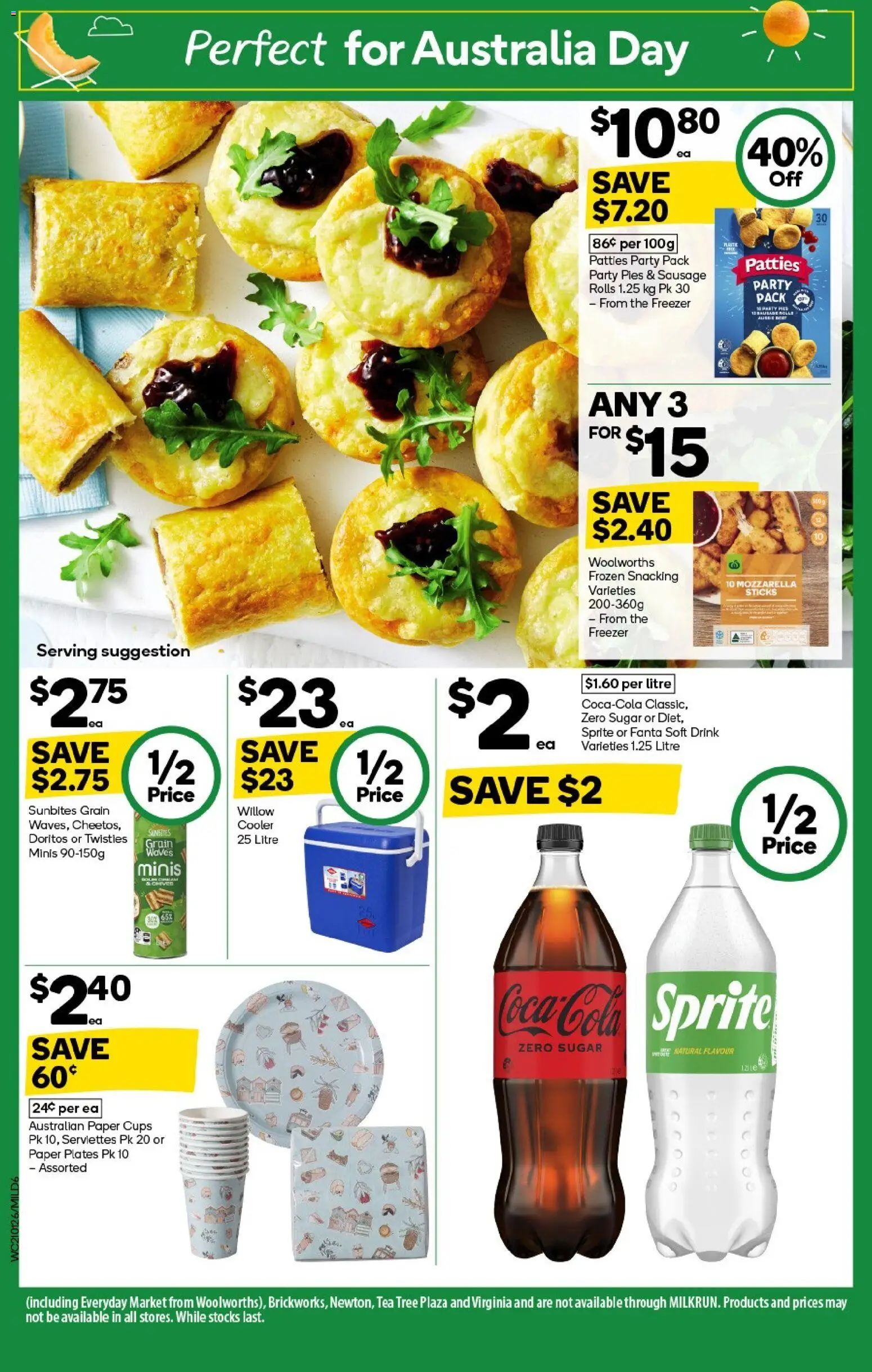 Woolworths catalogue - valid from 21.01.2026 | Page: 6 | Products: Cups, Sugar, Sausage, Freezer