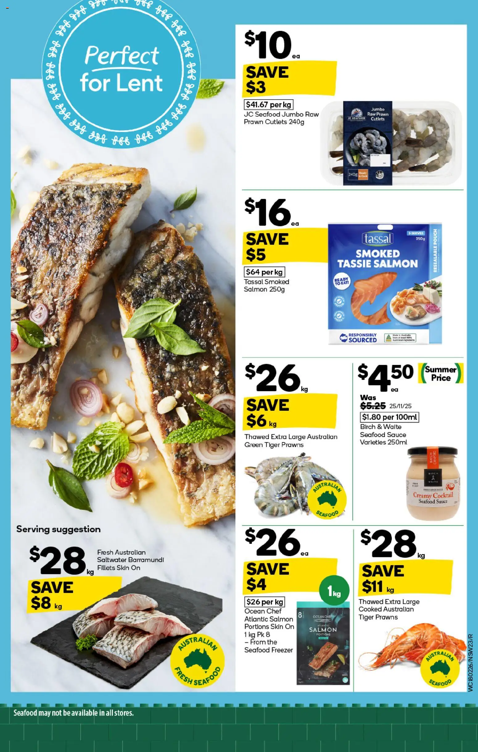 Woolworths catalogue - valid from 18.02.2026 | Page: 21 | Products: Prawns, Salmon, Sauce, Freezer