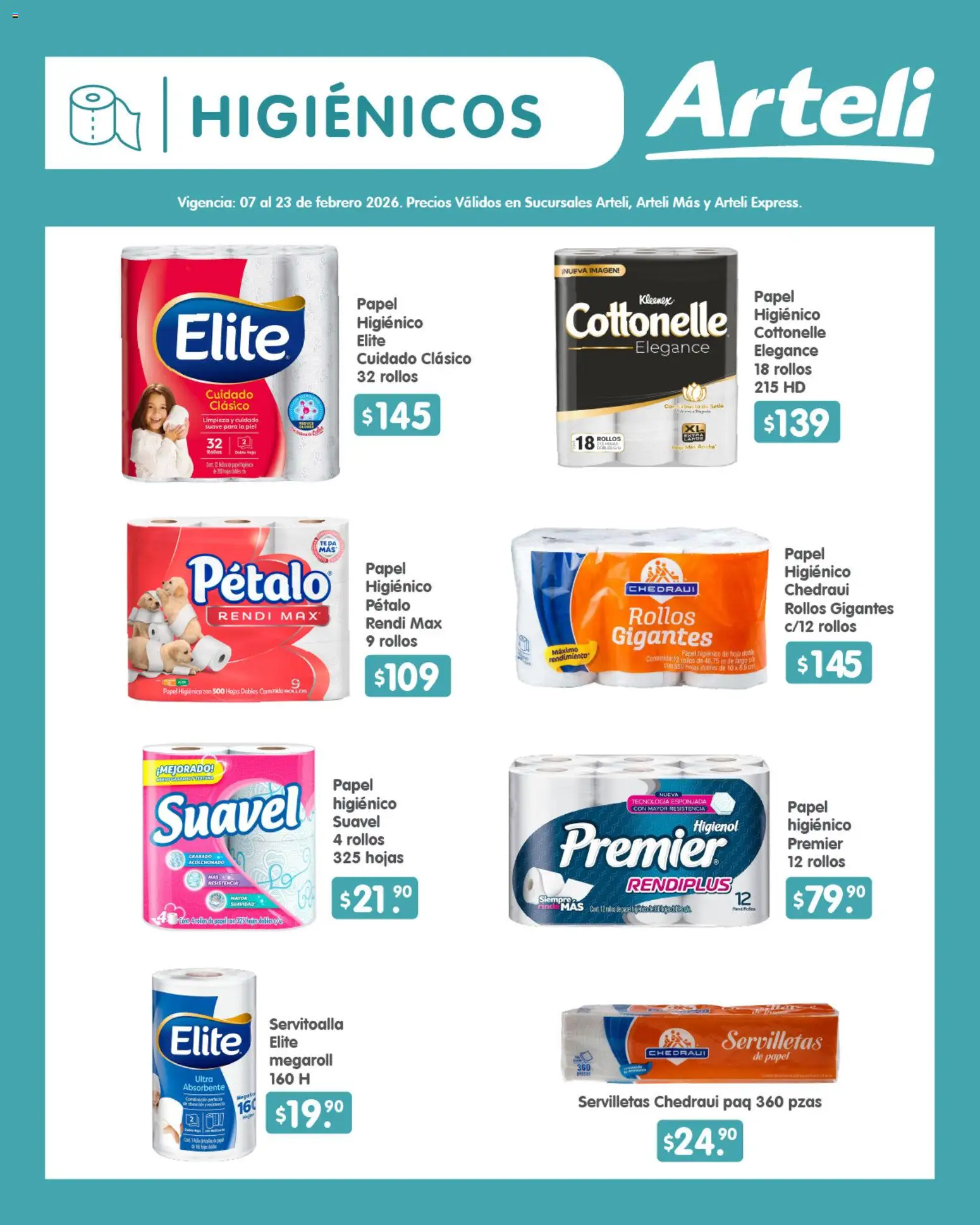 Nuevas ofertas de Arteli válidas en toda la República Mexicana desde el 07.02.2026. ¡Encuentra las mejores ofertas en Arteli folleto Quincenal! | Página: 15