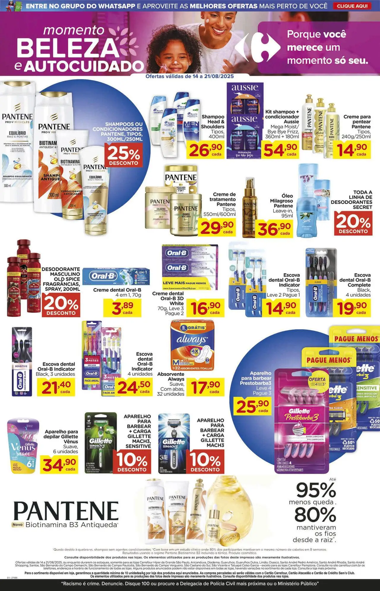 Carrefour Folheto - válido de 14.08.2025 | Página: 13 | Produtos: Condicionador, Desodorante, Fita, Base