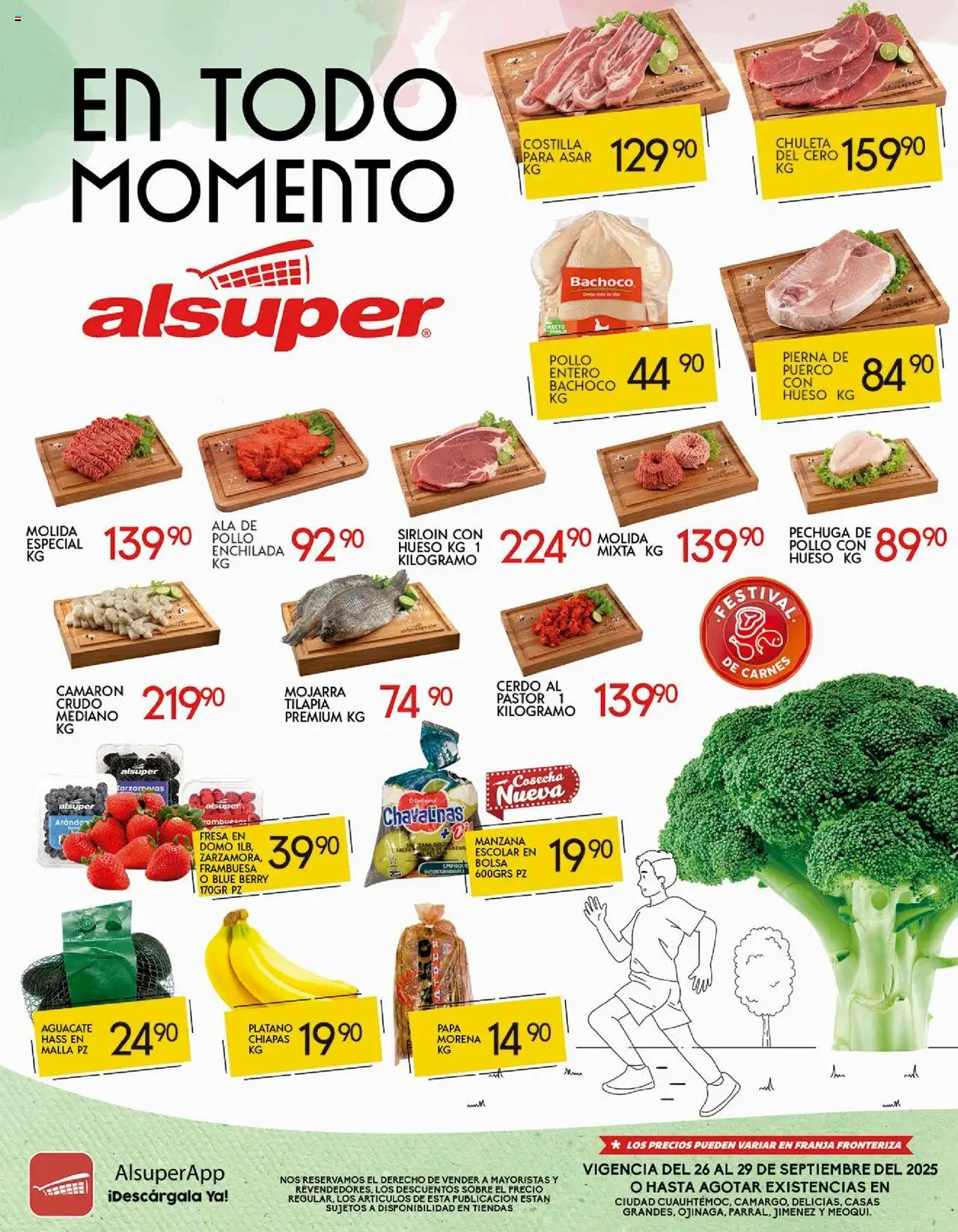Nuevas ofertas de Alsuper válidas en toda la República Mexicana desde el 26.09.2025. ¡Encuentra las mejores ofertas en Alsuper folleto! | Página: 1 | Productos: Fresa, Plátano, Manzana, Malla