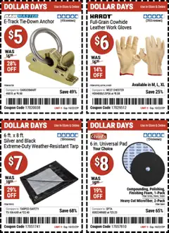 Preview of Harbor Freight weekly ads valid from 09.10.2025 | Page: 5 | Products: Anchor, Gloves