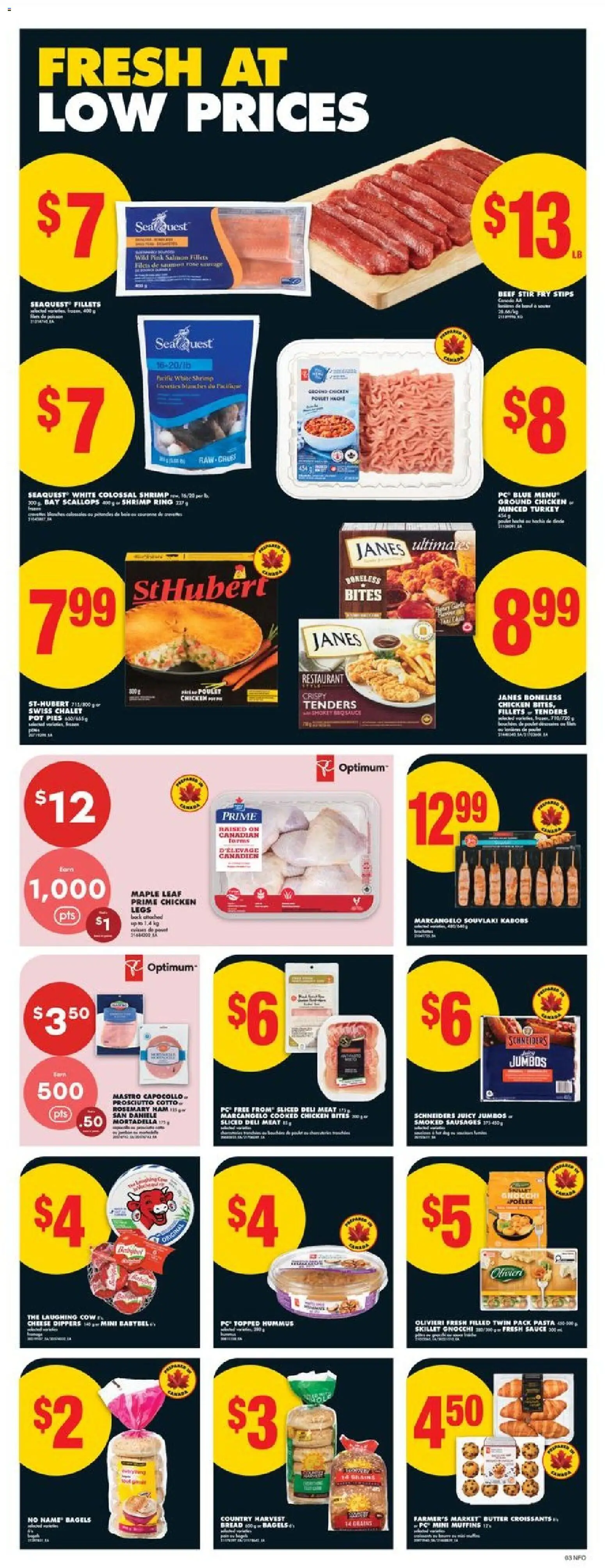 No Frills flyer valid from 29.01.2026 | Page: 3 | Products: Beef, PC, Butter, Chicken