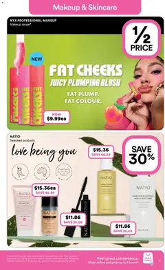 Preview of Priceline Pharmacy  Catalogue  - valid from 22.01.2026 | Page: 21 | Products: Blush, Mascara, Foundation, Toner