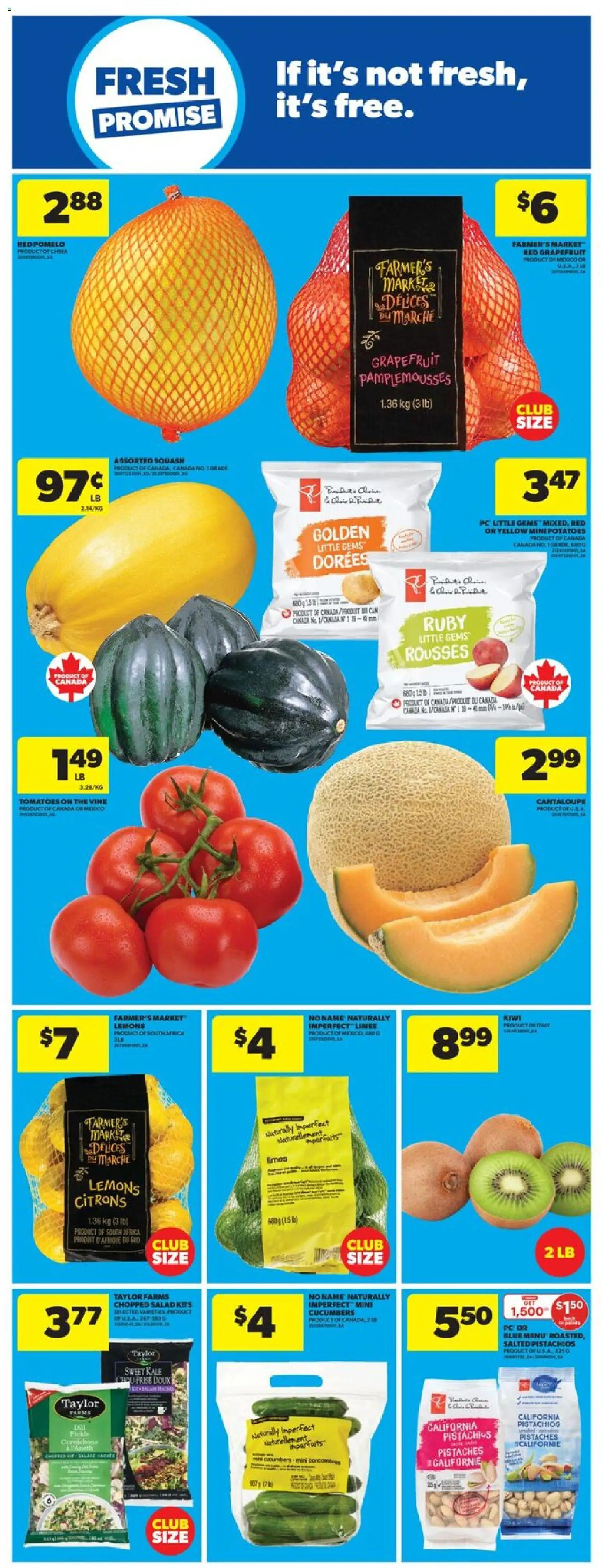 Real Canadian Superstore flyer valid from 13.11.2025 | Page: 16 | Products: Kiwi, Cucumbers, Salad, Tomatoes