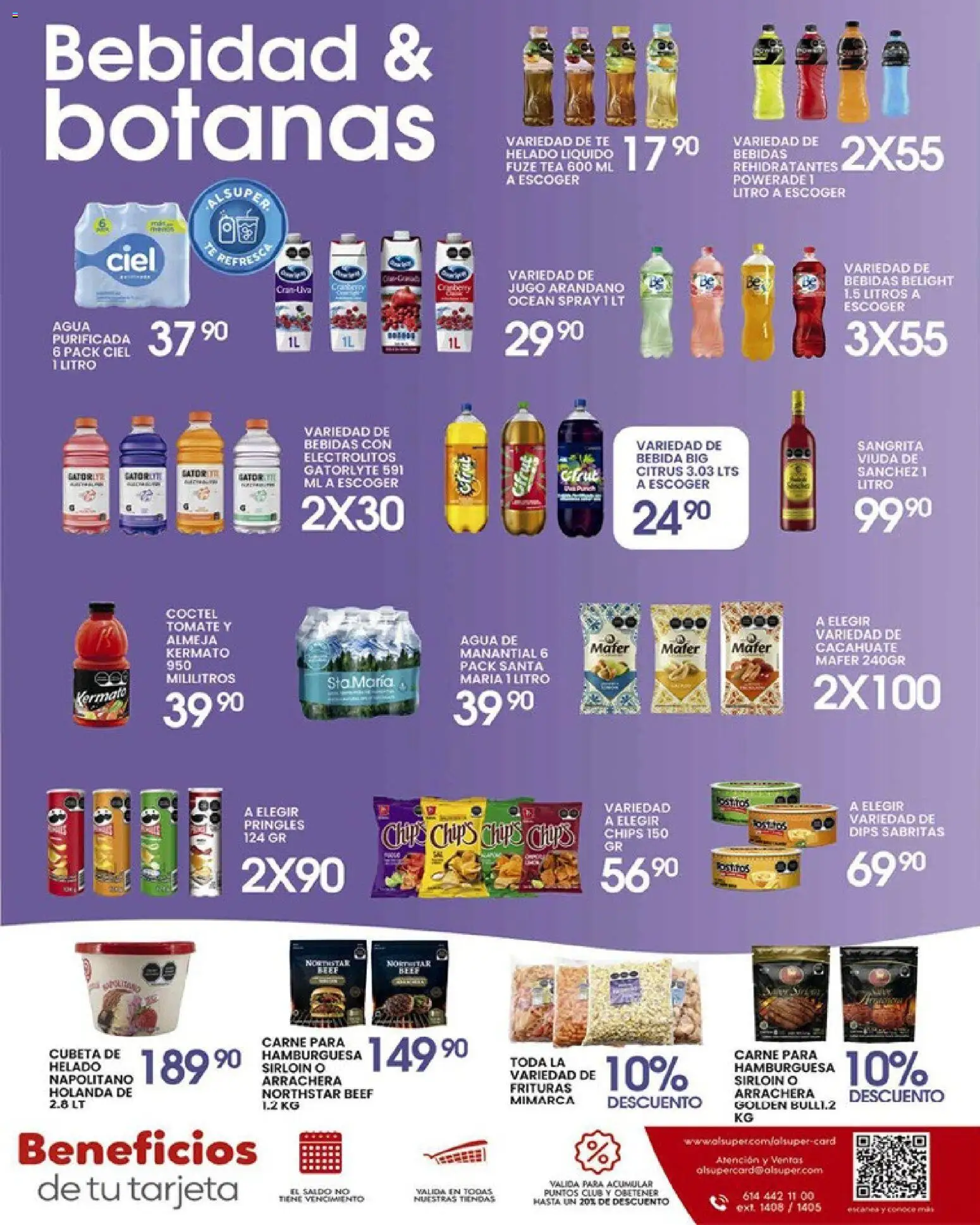 Nuevas ofertas de Alsuper válidas en toda la República Mexicana desde el 07.04.2026. ¡Encuentra las mejores ofertas en Alsuper folleto Chihuahua-Ciudad! | Página: 7 | Productos: Cacahuate, Tomate, Agua, Helado