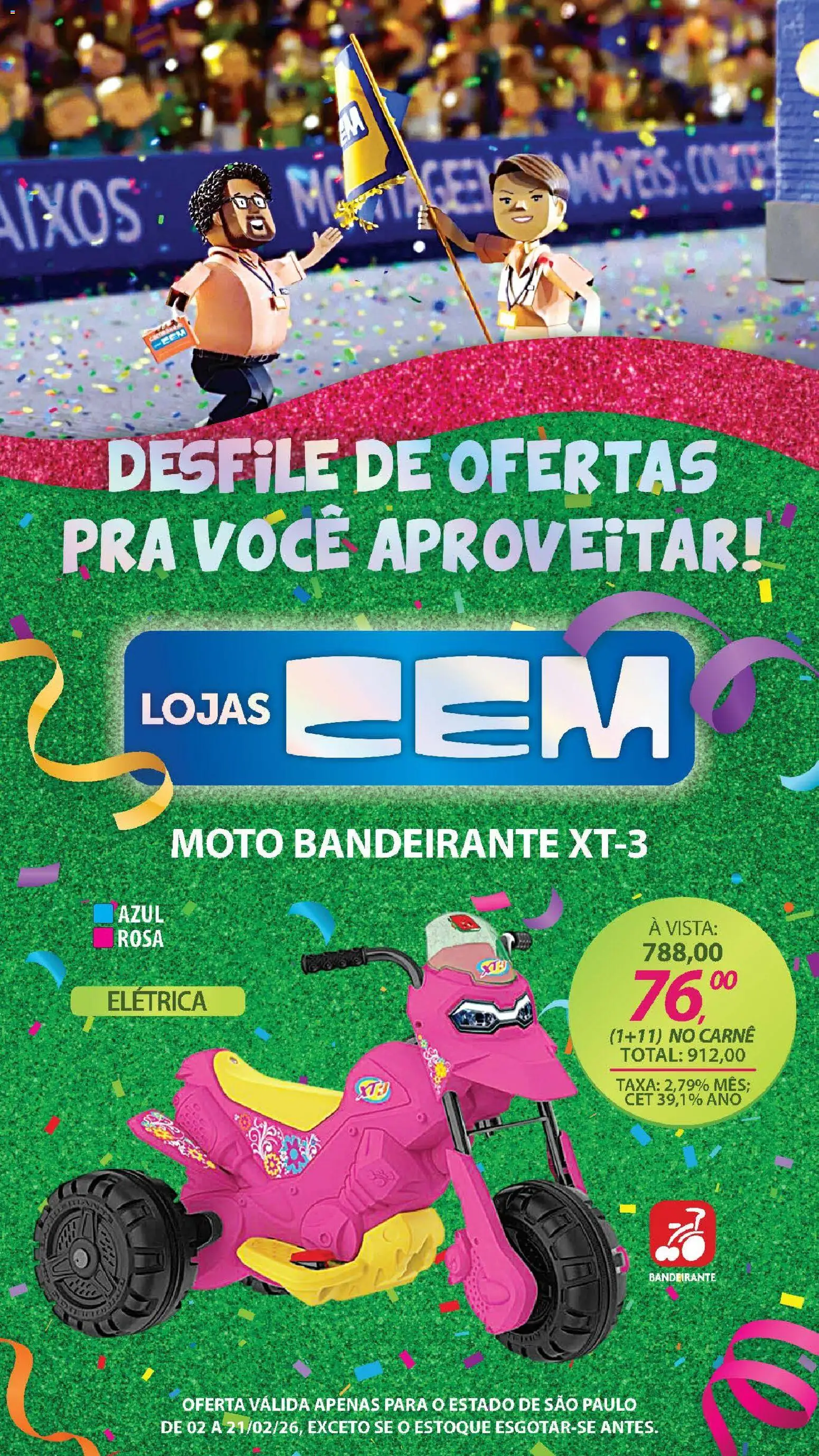 Lojas Cem Folheto - válido de 02.02.2026 | Página: 113 | Produtos: Carne