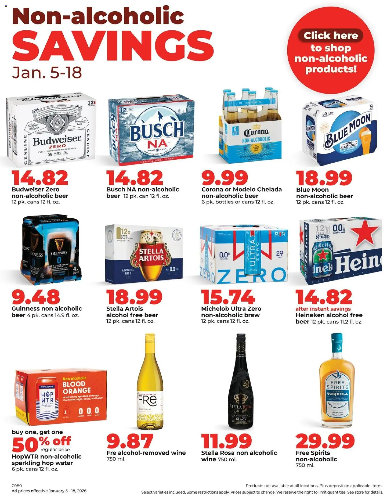 HyVee Weekly Ad - valid from 05.01.2026 | Page: 42 | Products: Wine, Beer, Water