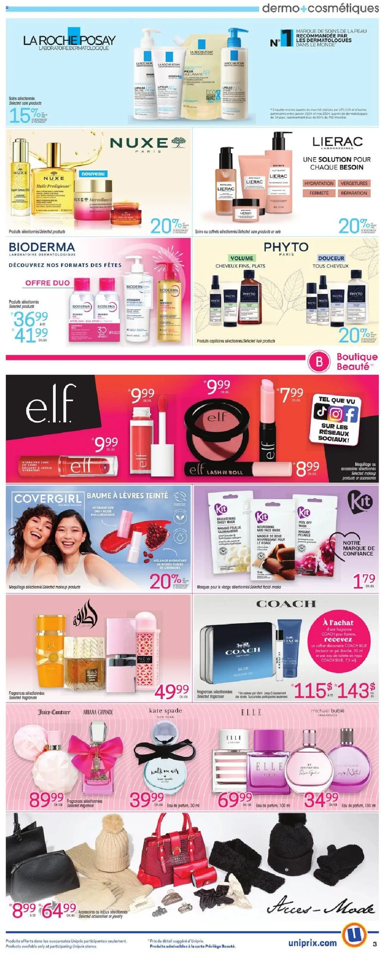 Uniprix flyer valid from 16.10.2025 | Page: 4 | Products: Fragrance, Mask, Face mask, Toilette